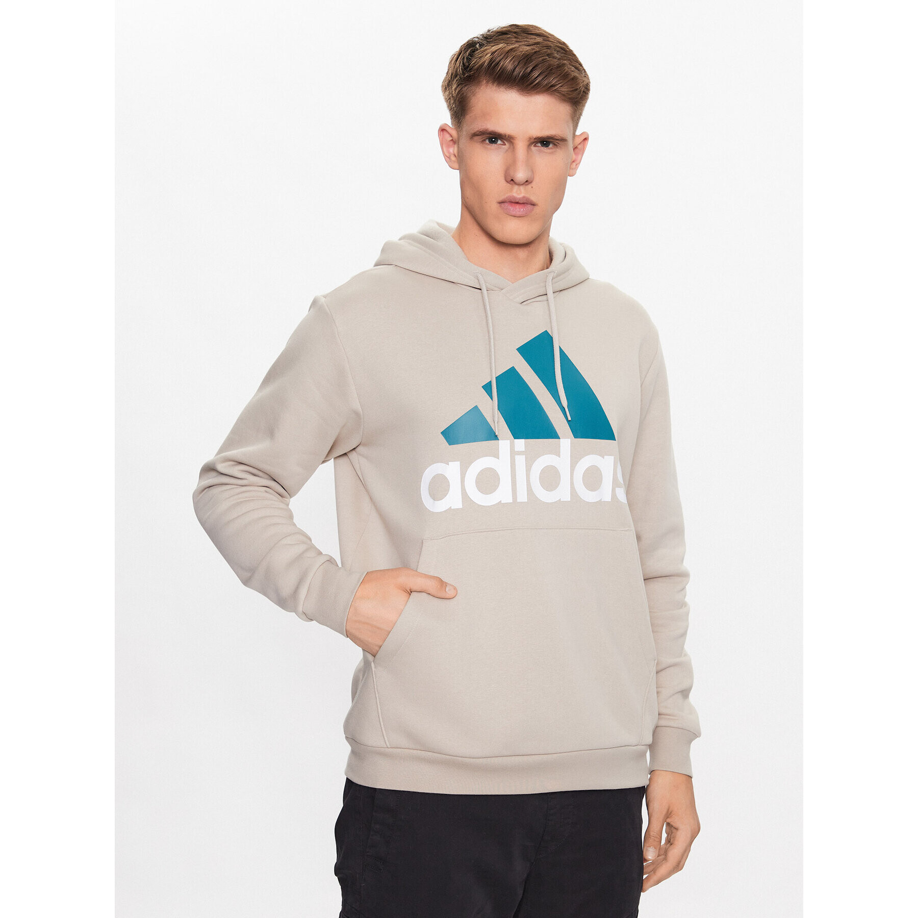 adidas Суитшърт IJ8942 Бежов Regular Fit - Pepit.bg