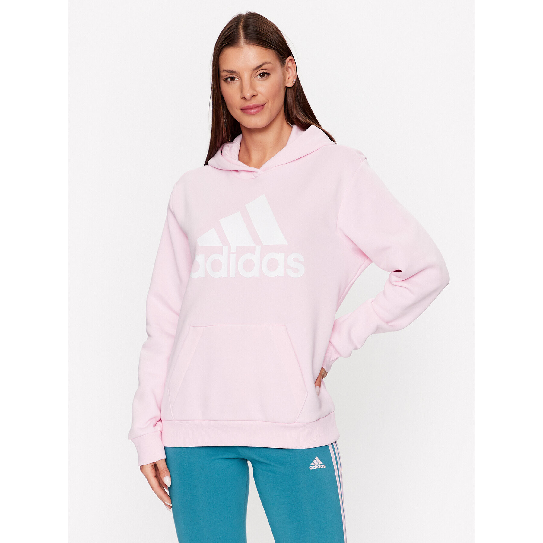 adidas Суитшърт IM0258 Розов Loose Fit - Pepit.bg