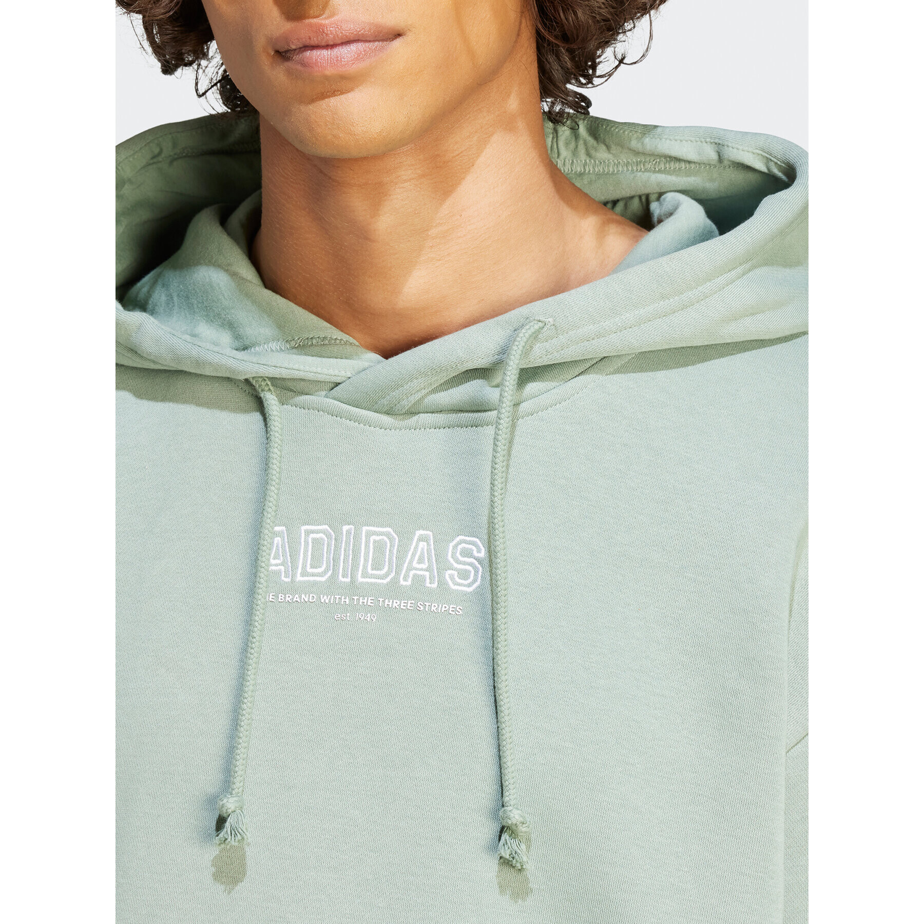 adidas Суитшърт IR8358 Зелен Loose Fit - Pepit.bg