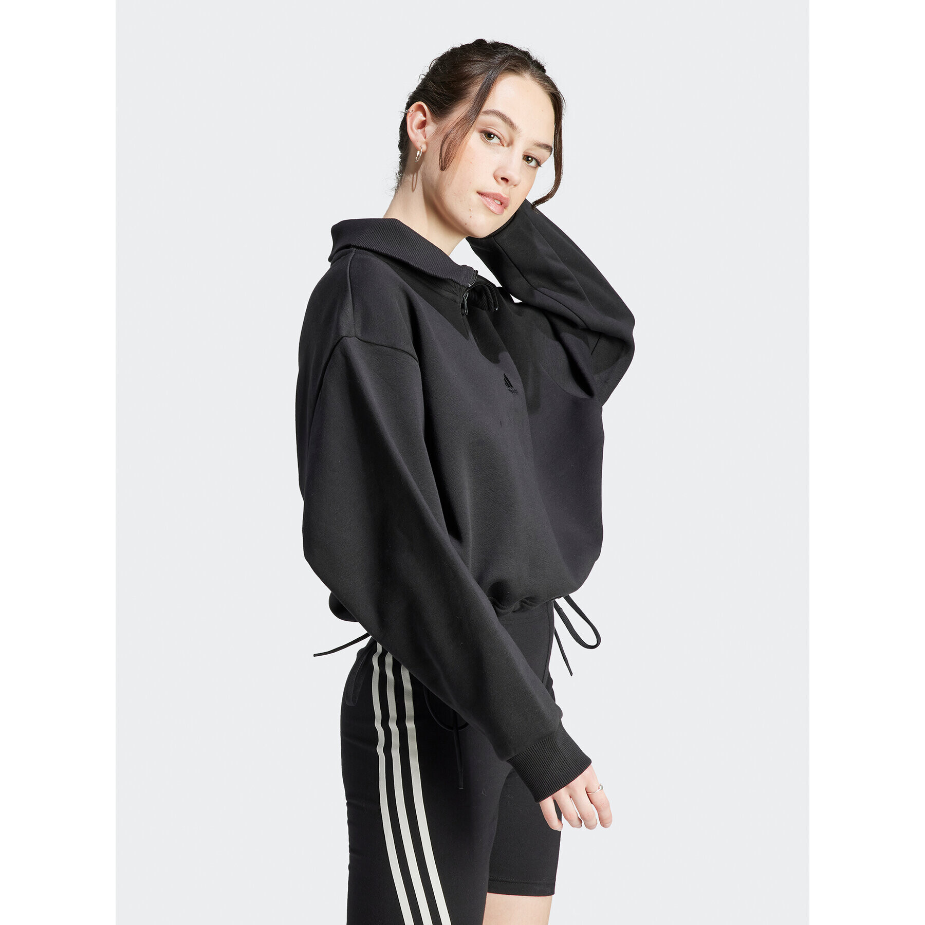 adidas Суитшърт IR8379 Черен Oversize - Pepit.bg