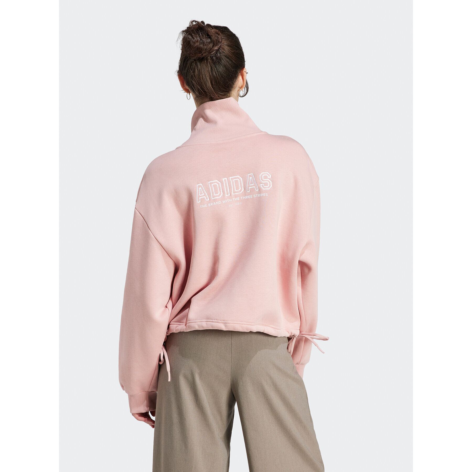 adidas Суитшърт IR8380 Розов Oversize - Pepit.bg