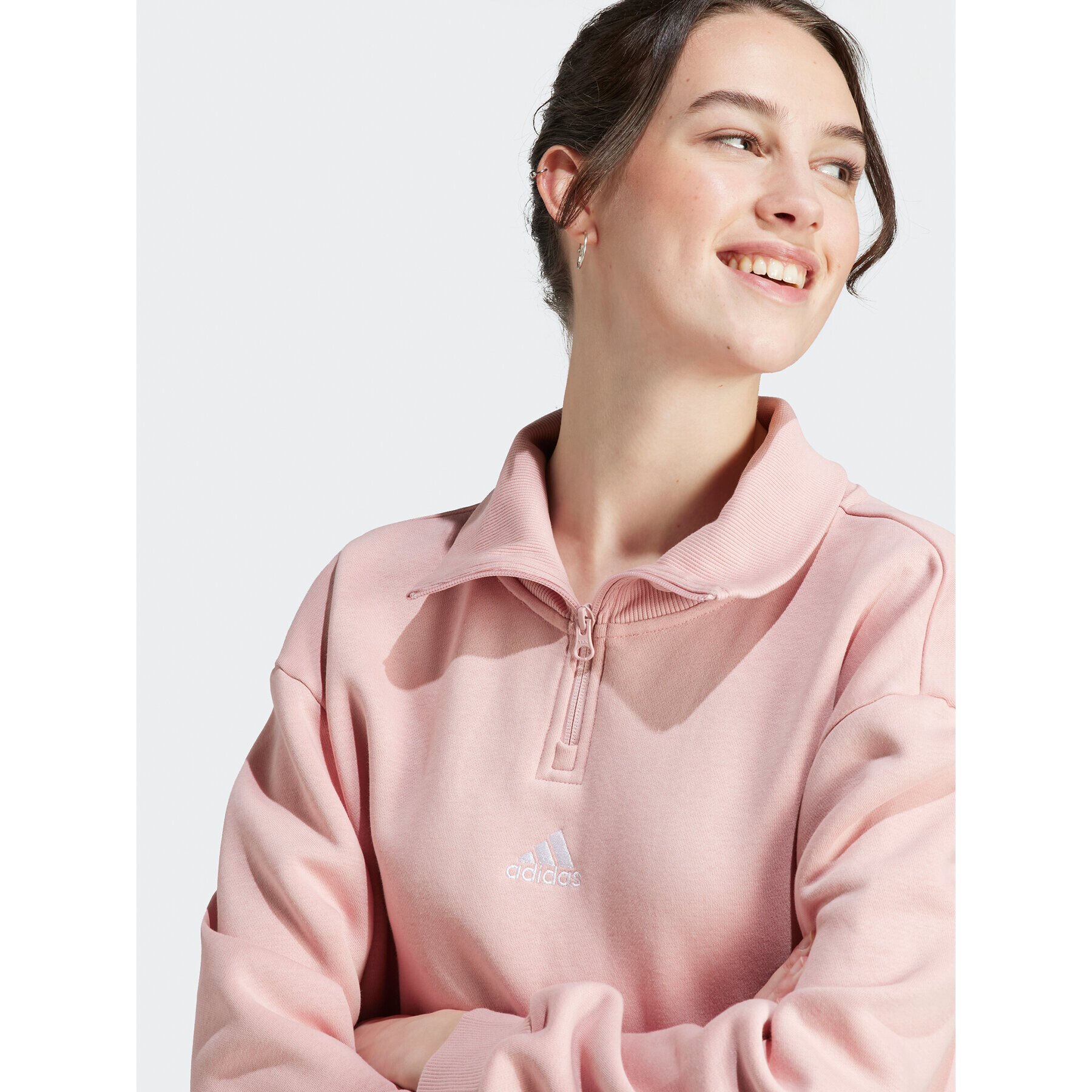 adidas Суитшърт IR8380 Розов Oversize - Pepit.bg