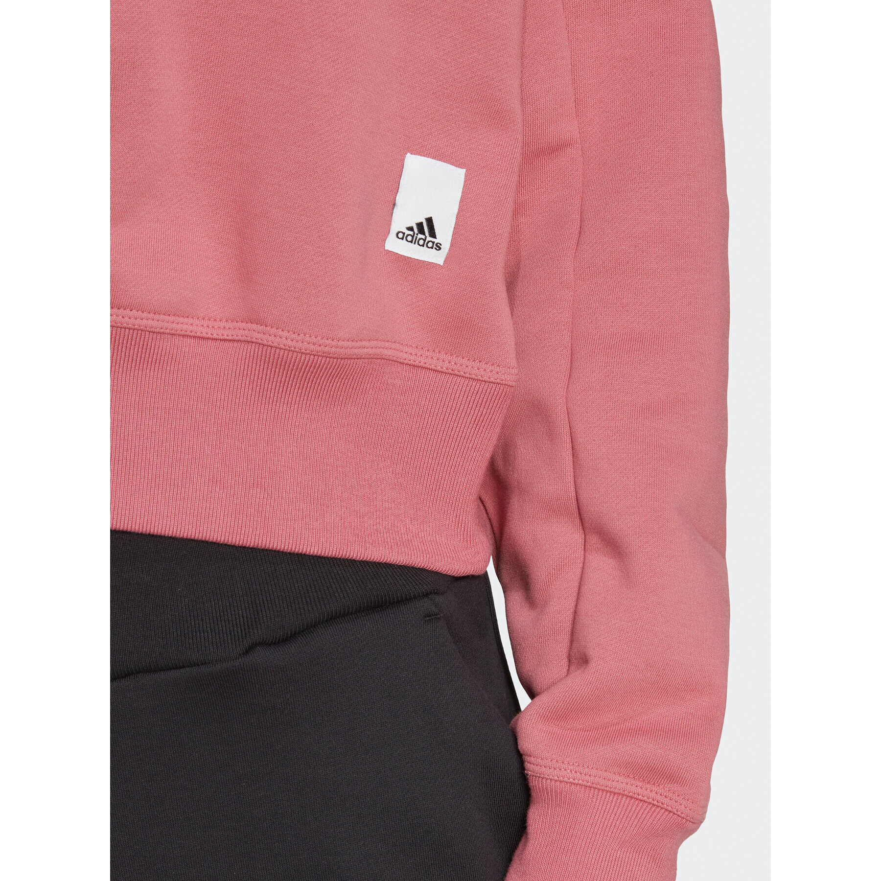 adidas Суитшърт Lounge Fleece Sweatshirt HZ4377 Розов Loose Fit - Pepit.bg