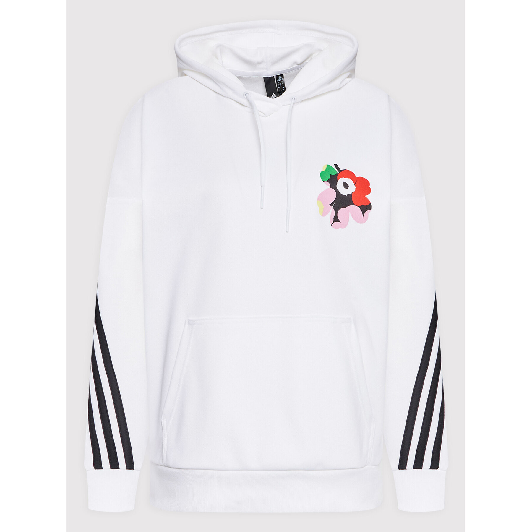 adidas Performance Суитшърт MARIMEKKO HC4184 Бял Loose Fit - Pepit.bg