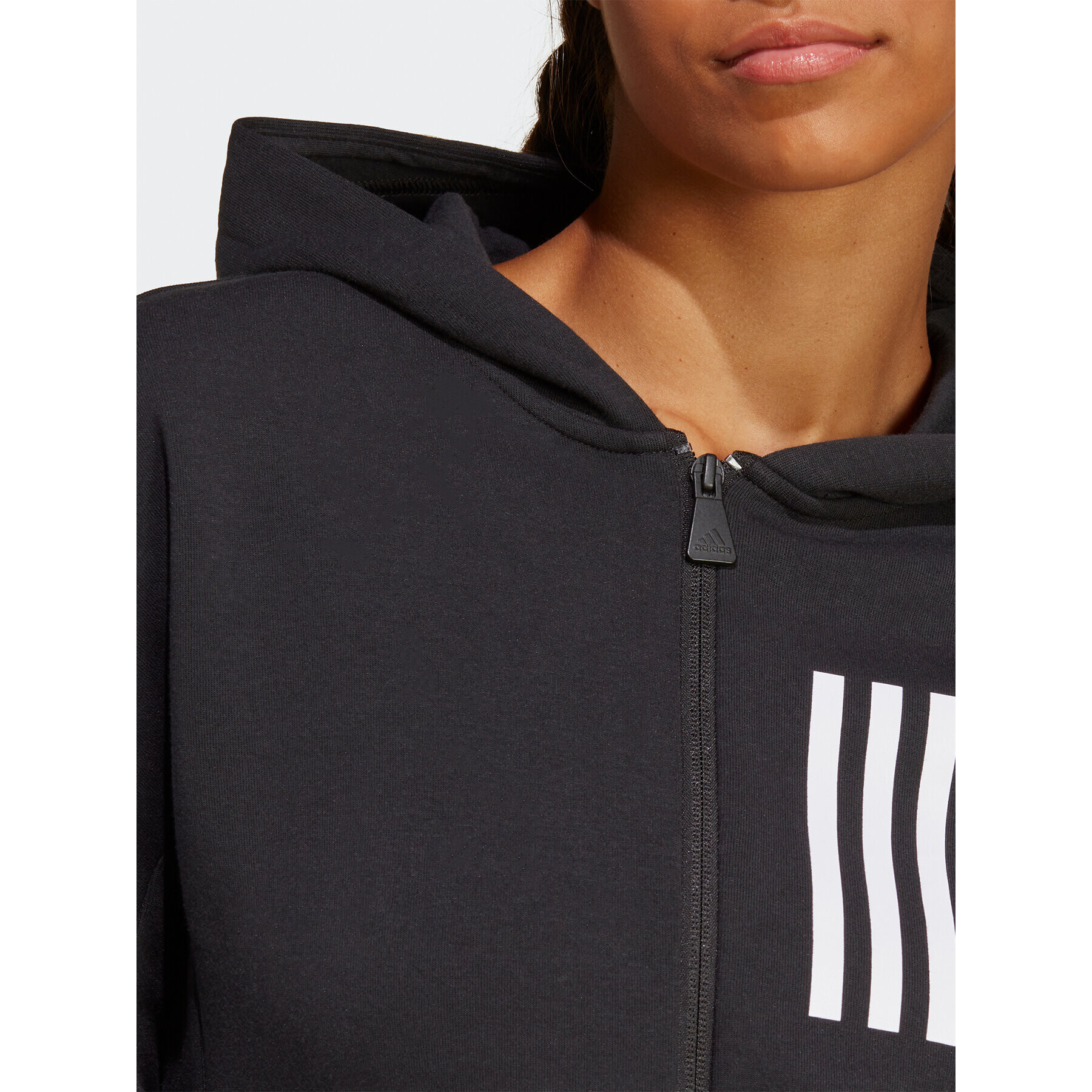 adidas Суитшърт Mission Victory Slim Fit Full-Zip Hoodie HU0240 Черен Slim Fit - Pepit.bg