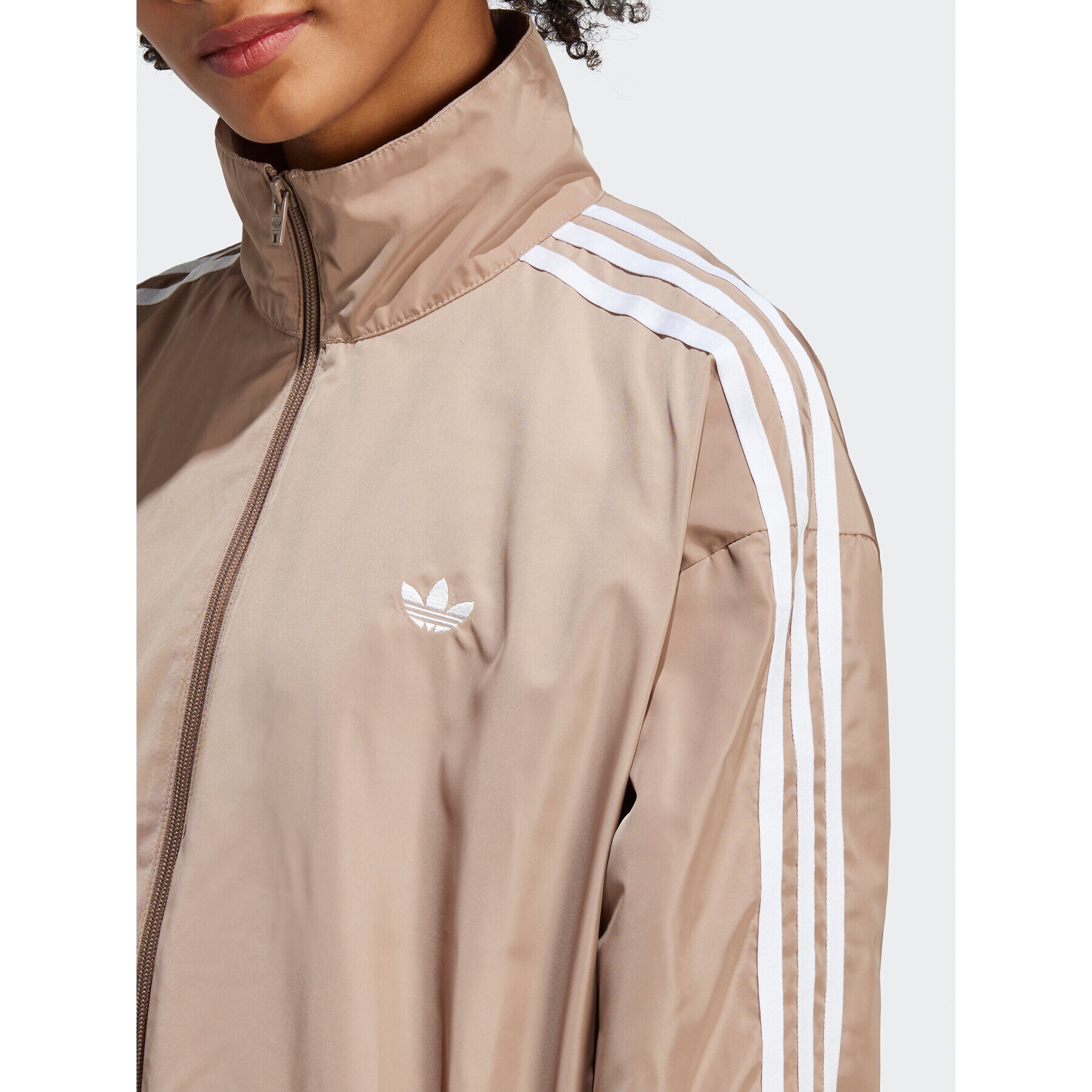 adidas Суитшърт Oversized Track Top IP7143 Кафяв Loose Fit - Pepit.bg