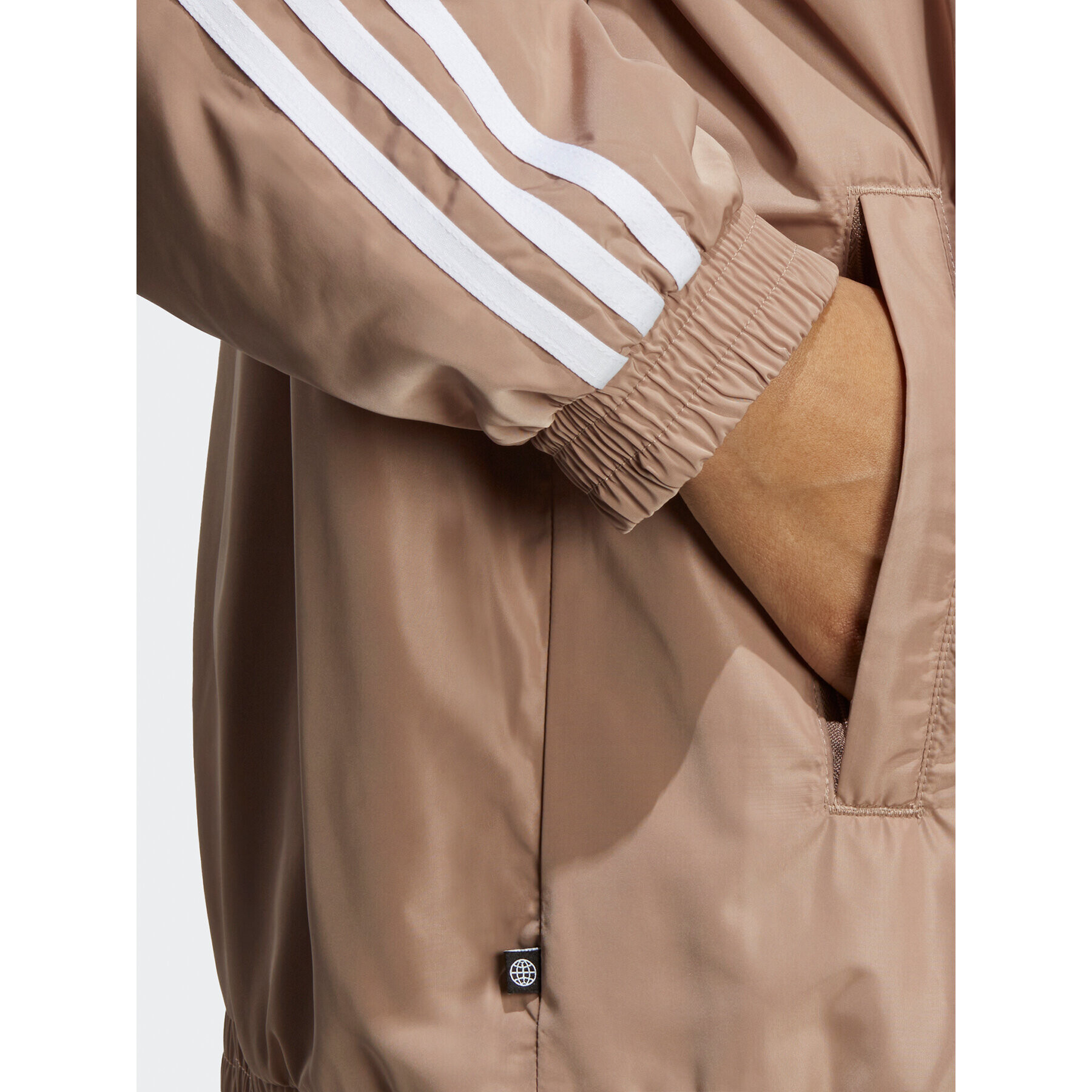 adidas Суитшърт Oversized Track Top IP7143 Кафяв Loose Fit - Pepit.bg