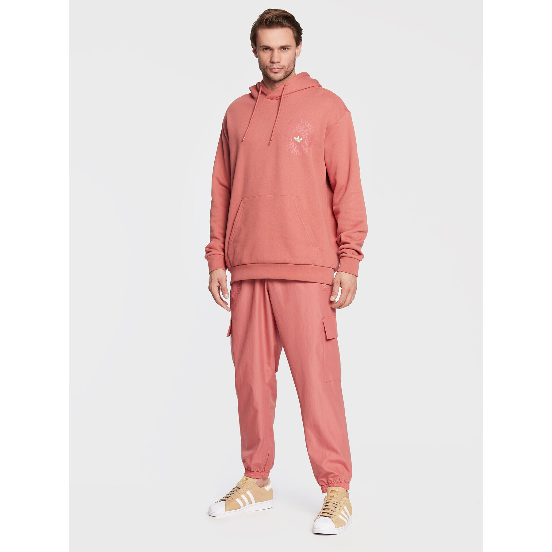 adidas Суитшърт Ozworld HL9248 Оранжев Loose Fit - Pepit.bg