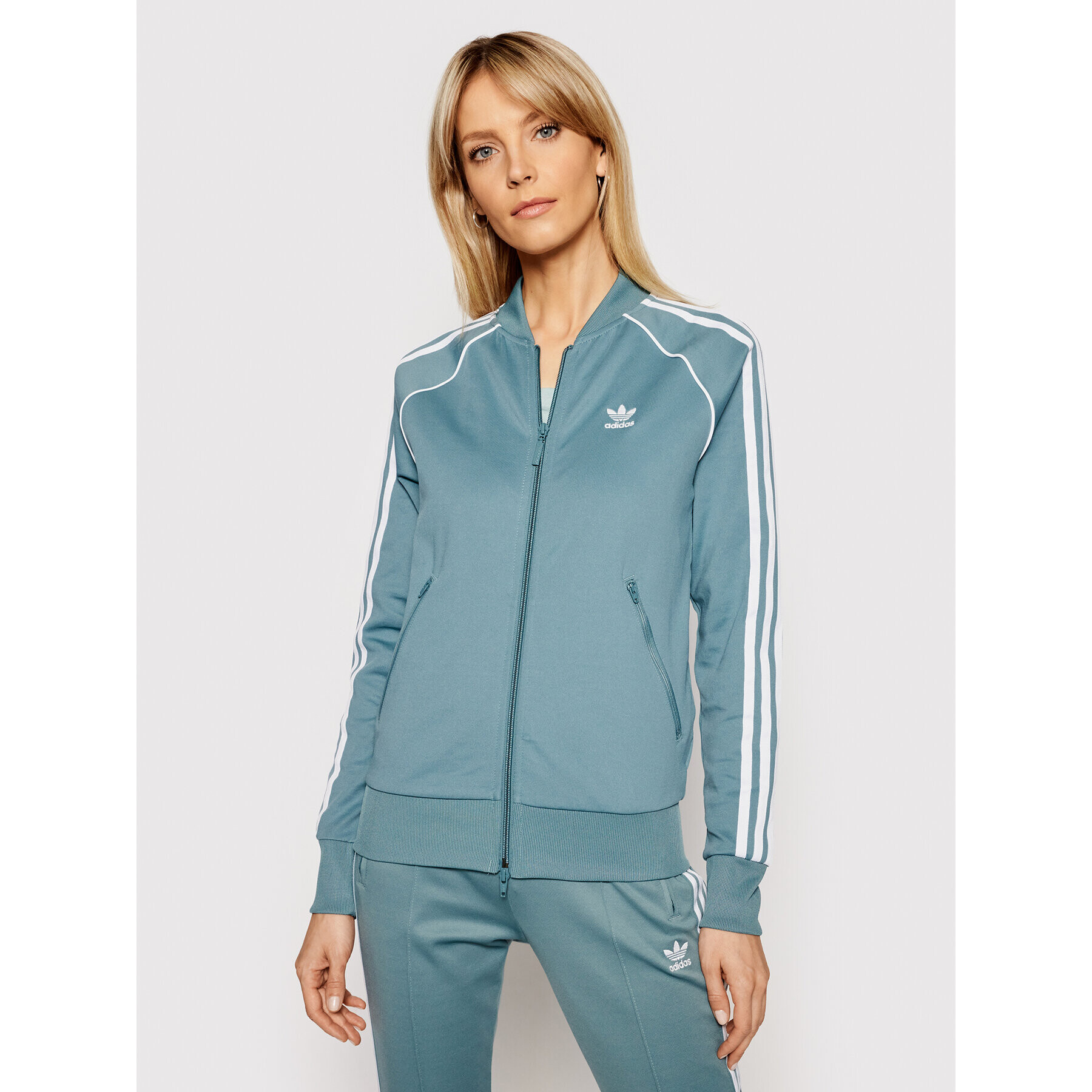 adidas Суитшърт Primeblue Sst Track GN2944 Зелен Regular Fit - Pepit.bg