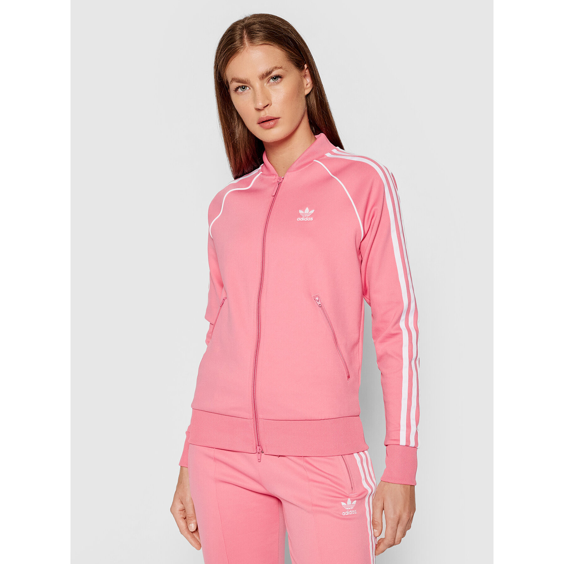 adidas Суитшърт Primeblue Sst Track H34591 Розов Regular Fit - Pepit.bg