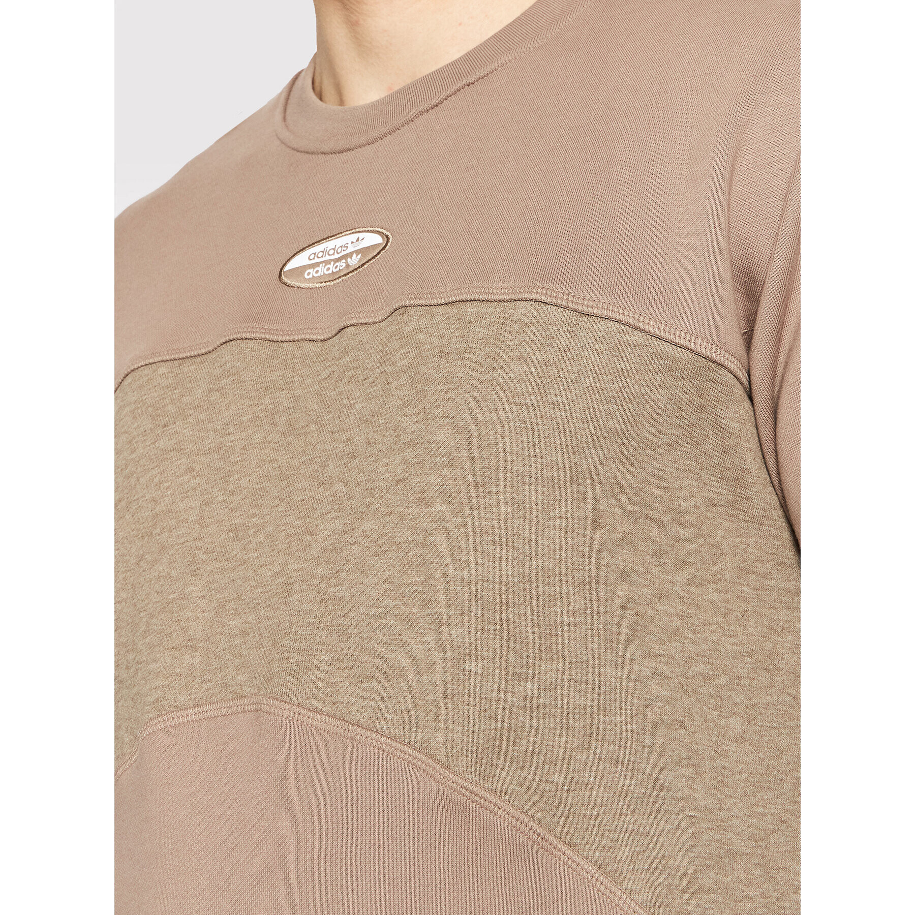 adidas Суитшърт R.Y.V. Basic Crew HC9467 Бежов Regular Fit - Pepit.bg