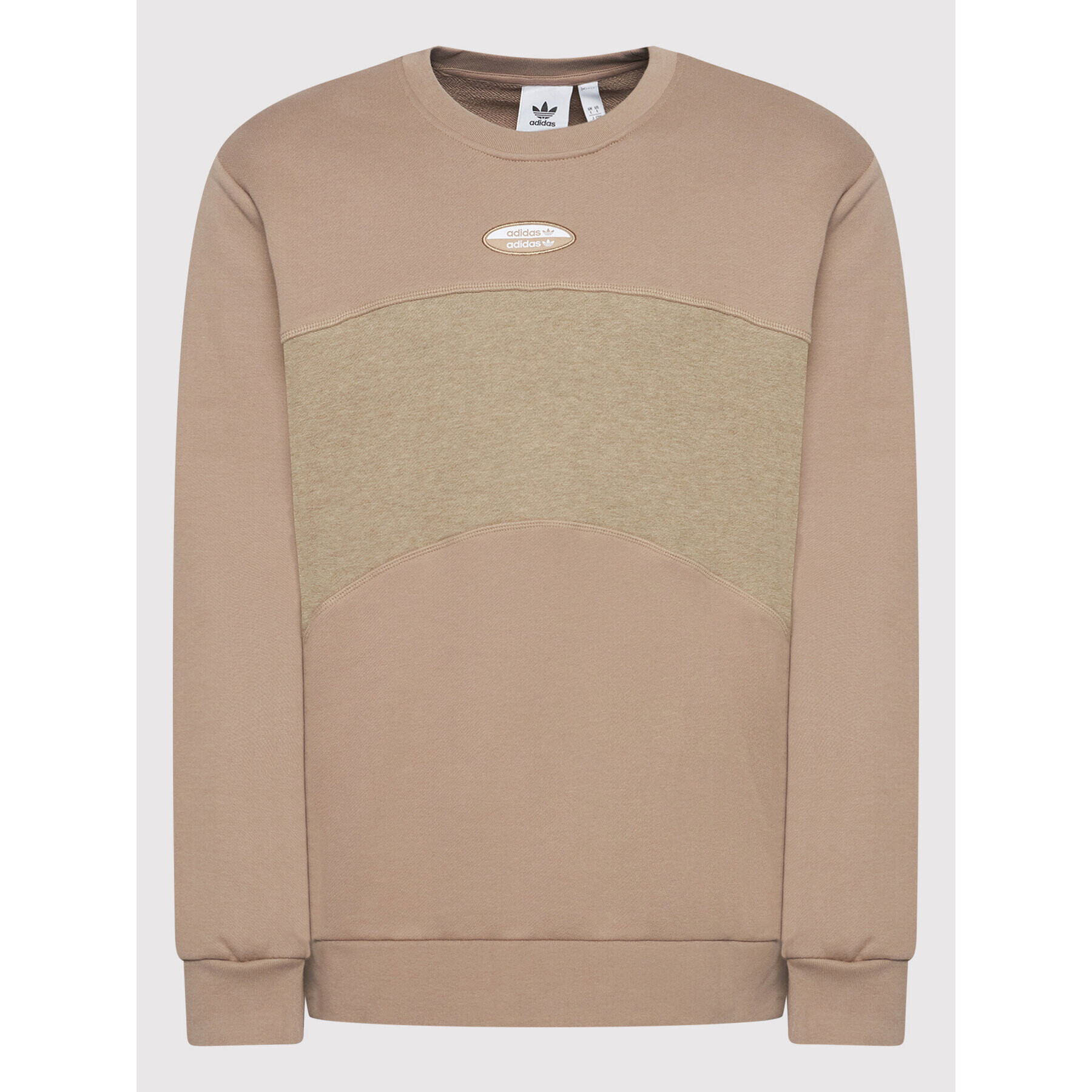 adidas Суитшърт R.Y.V. Basic Crew HC9467 Бежов Regular Fit - Pepit.bg