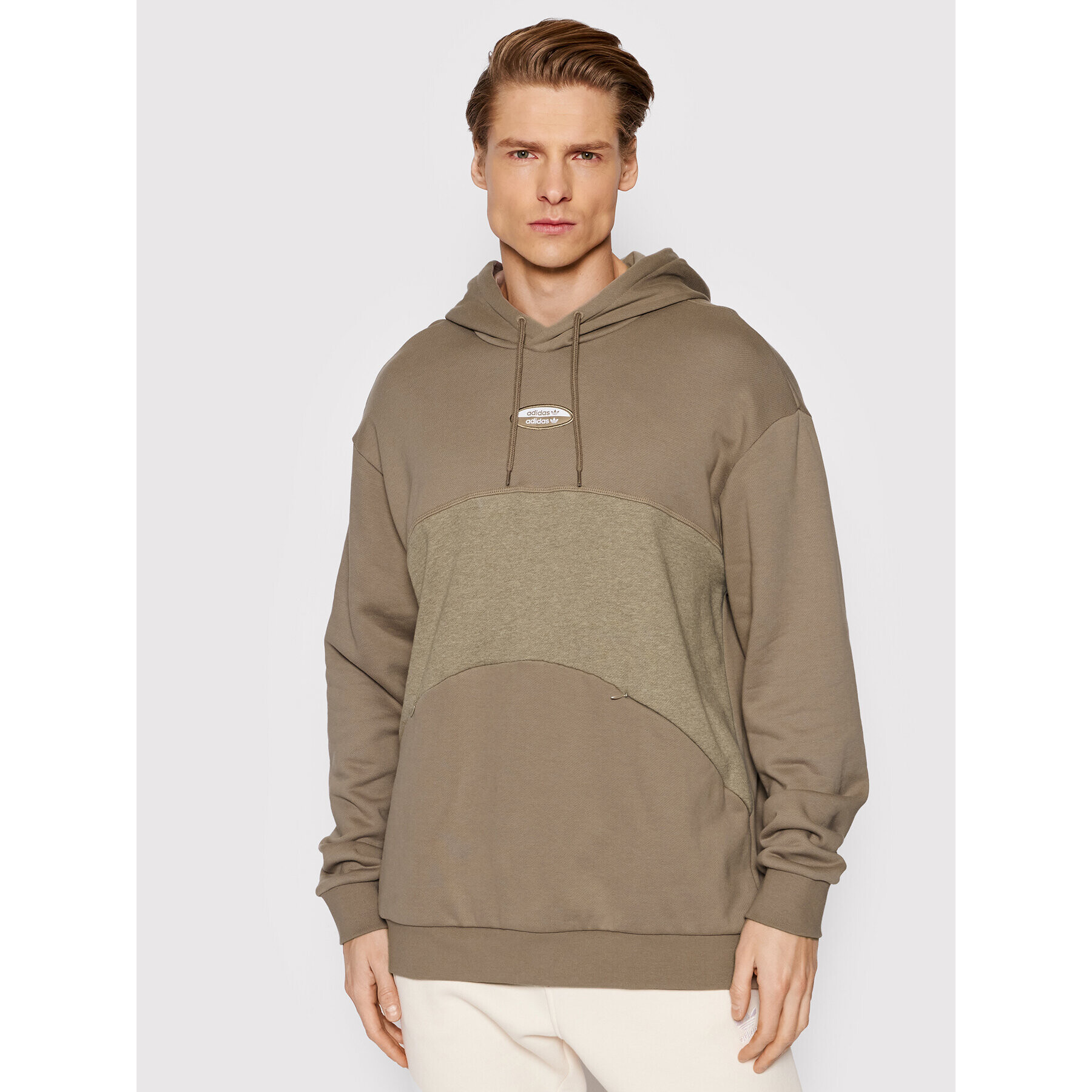adidas Суитшърт R.Y.V. Basic HC9463 Бежов Relaxed Fit - Pepit.bg
