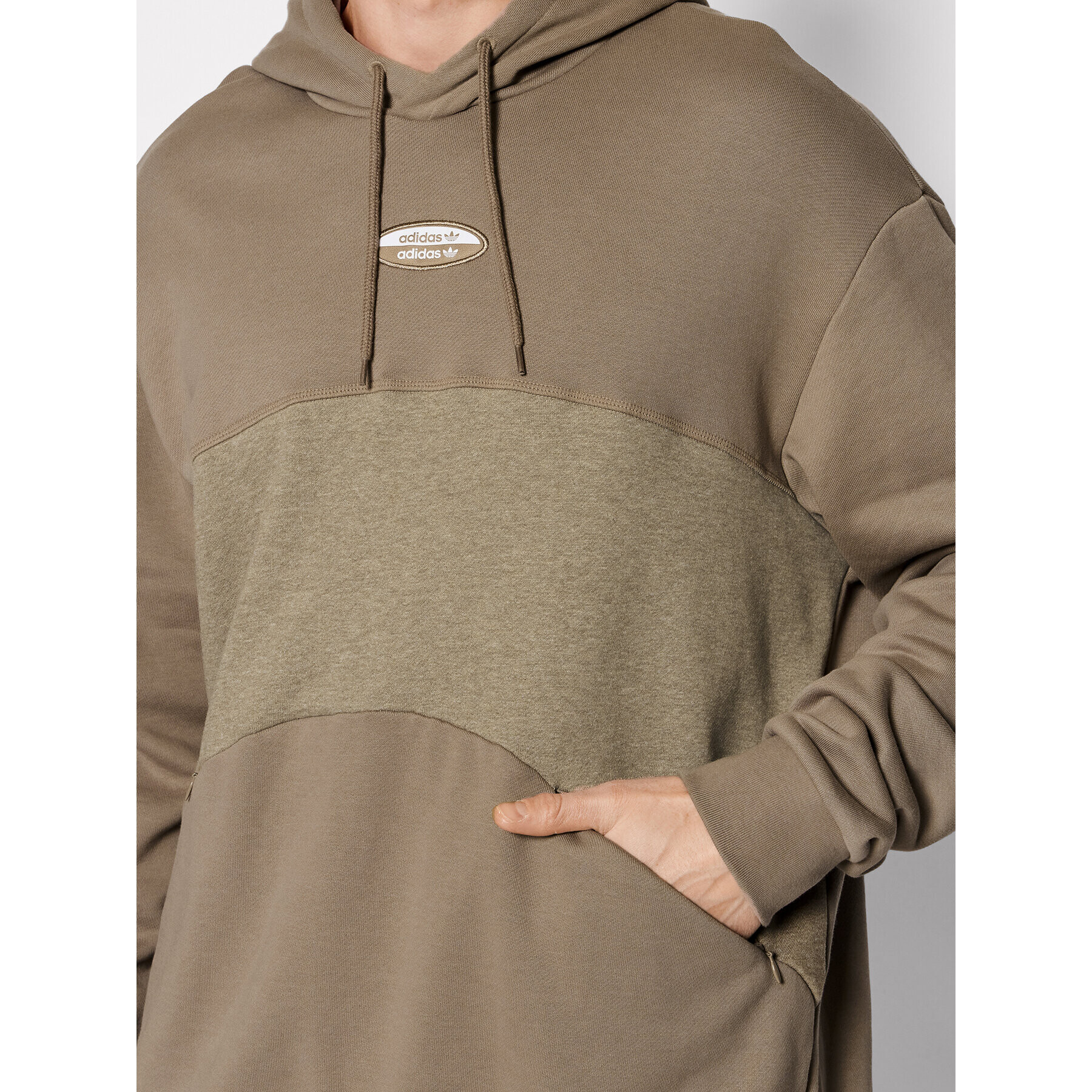 adidas Суитшърт R.Y.V. Basic HC9463 Бежов Relaxed Fit - Pepit.bg