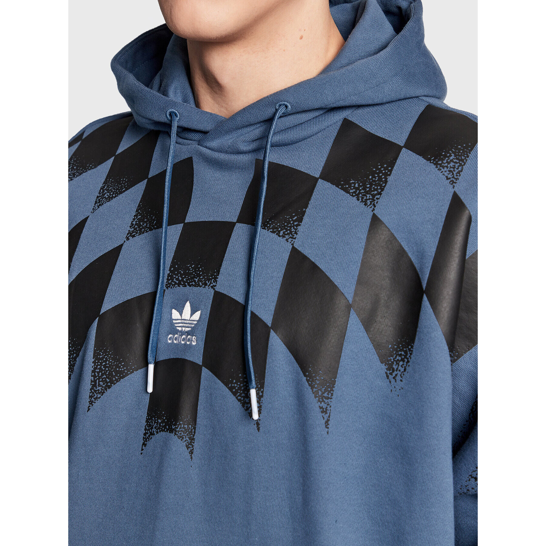 adidas Суитшърт Rekive Graphic HK7356 Тъмносин Relaxed Fit - Pepit.bg