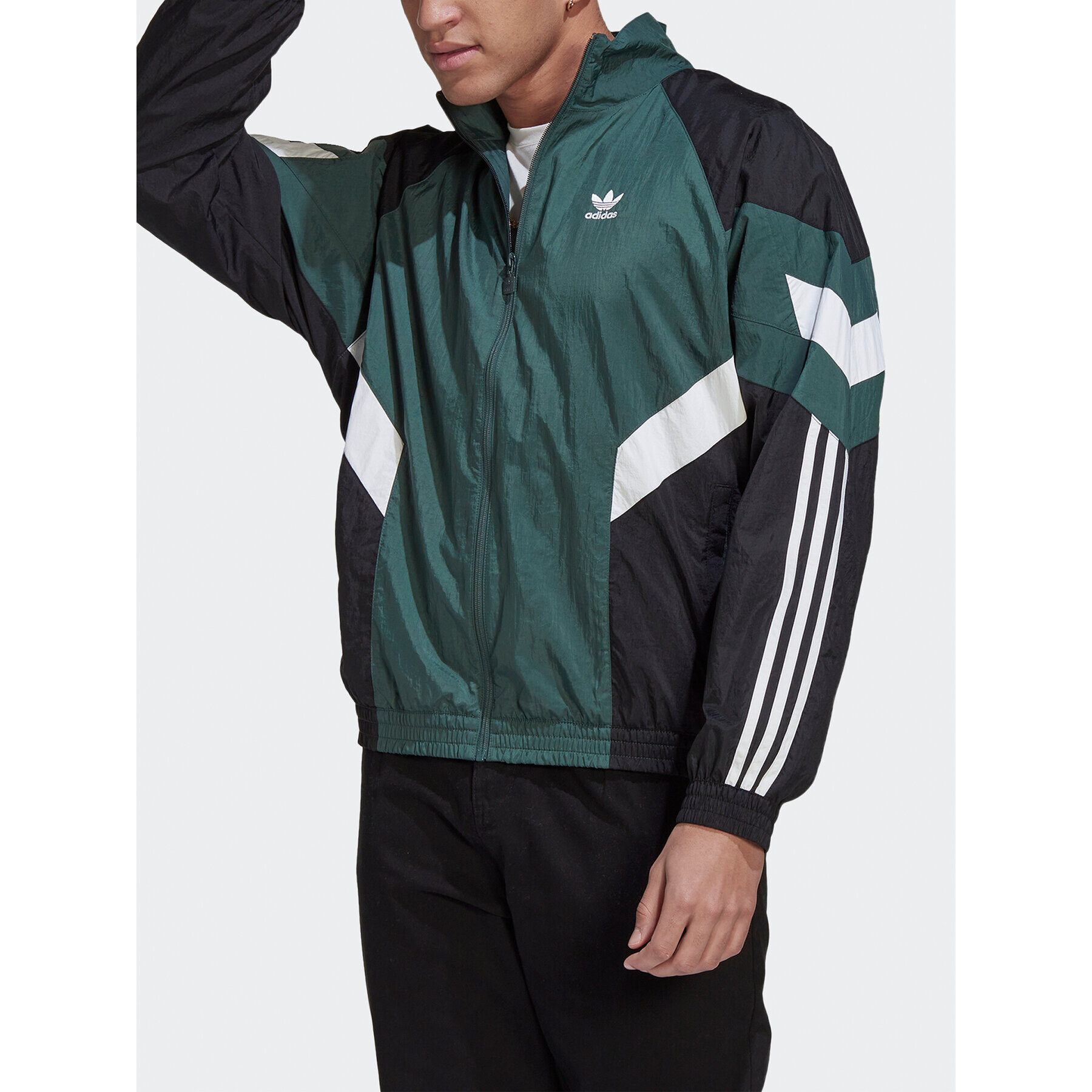 adidas Суитшърт Rekive HK7321 Зелен Loose Fit - Pepit.bg