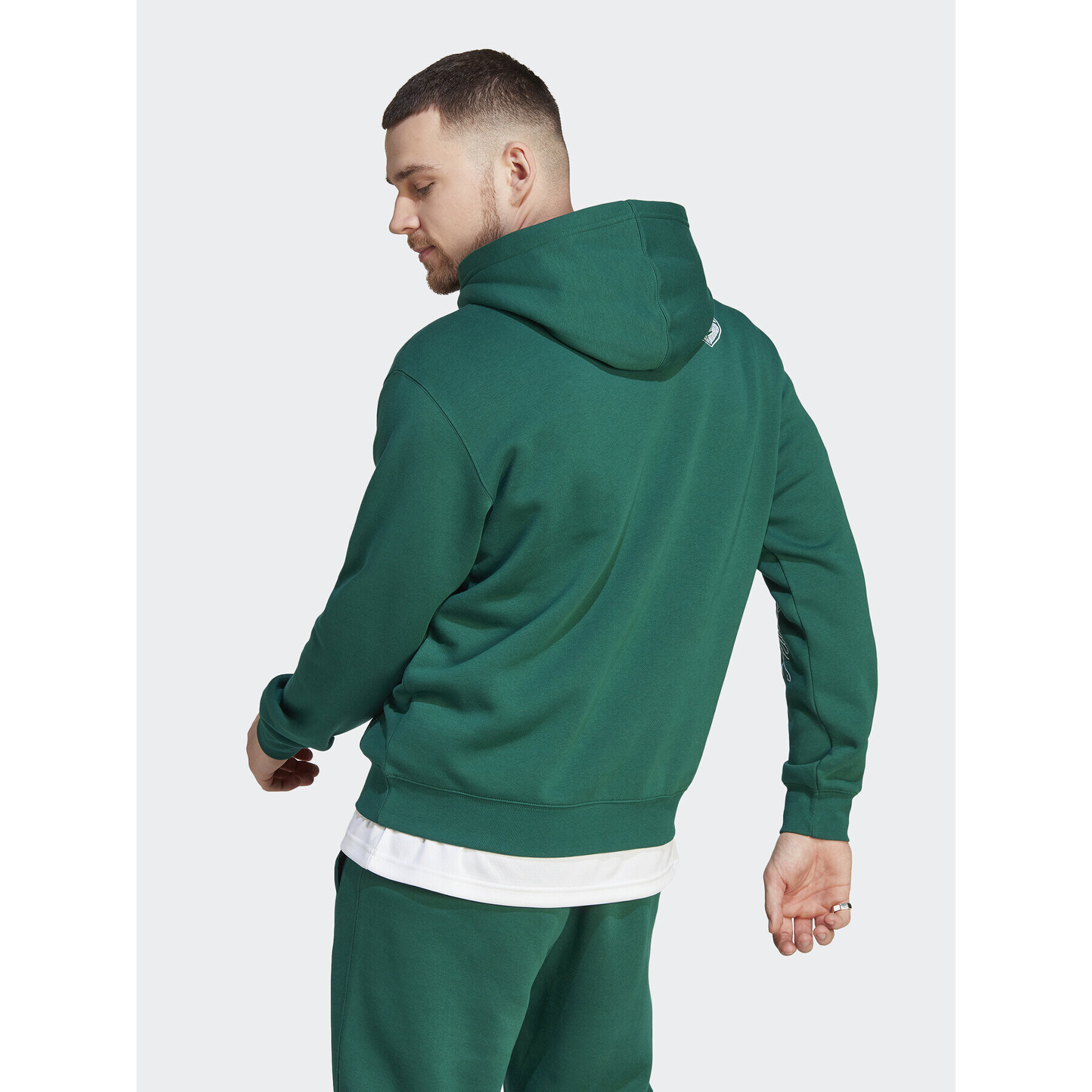 adidas Суитшърт Scribble IJ6449 Зелен Loose Fit - Pepit.bg