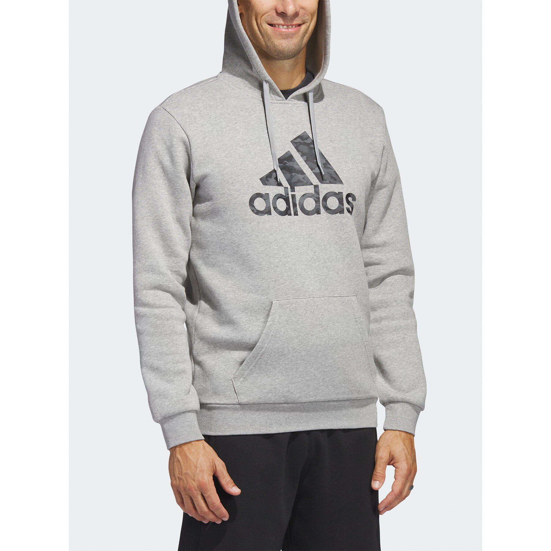 adidas Суитшърт Sportswear Camo Hoodie HA7210 Сив Regular Fit - Pepit.bg