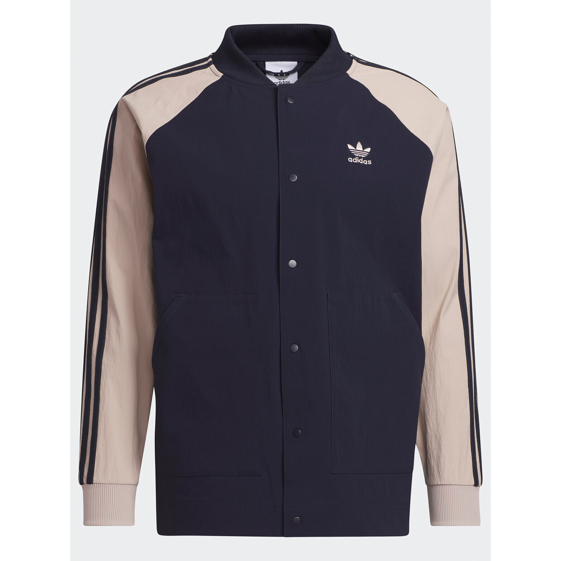 adidas Суитшърт SST Woven Jacket IC5543 Син Regular Fit - Pepit.bg