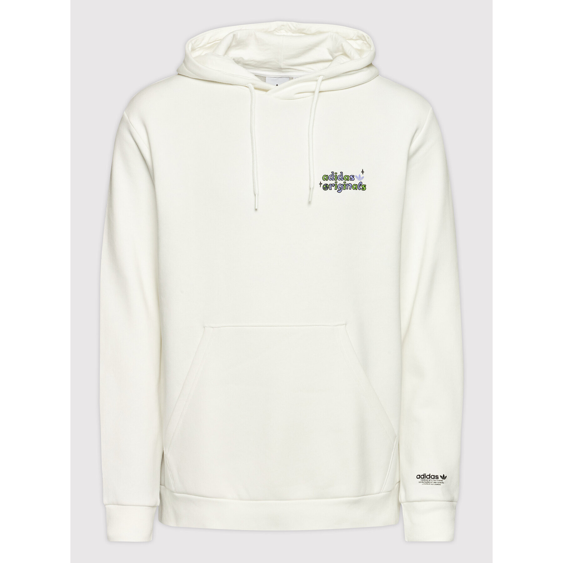 adidas Суитшърт Stoked Alie HC7108 Бял Regular Fit - Pepit.bg