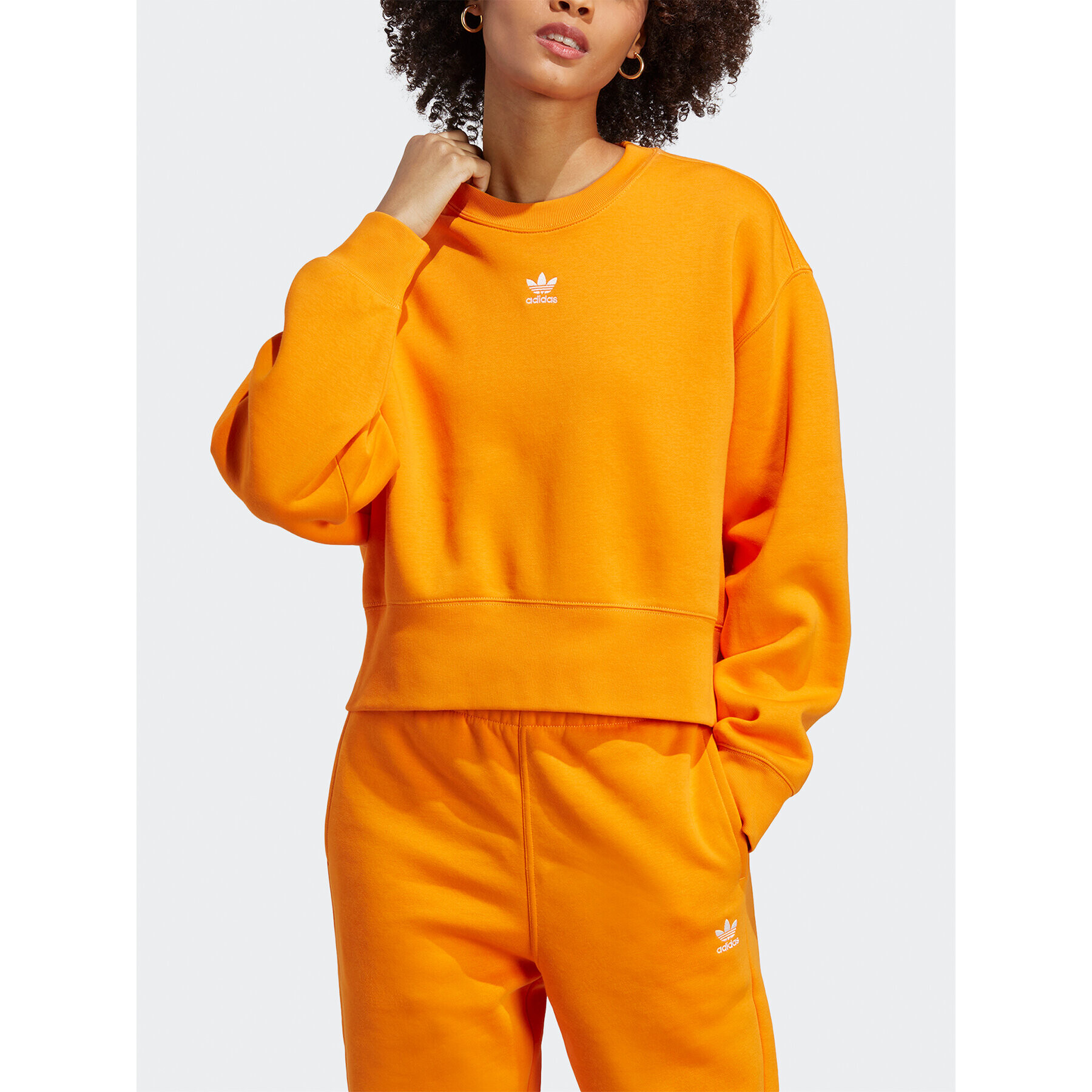 adidas Суитшърт Sweatshirt IK7697 Оранжев - Pepit.bg