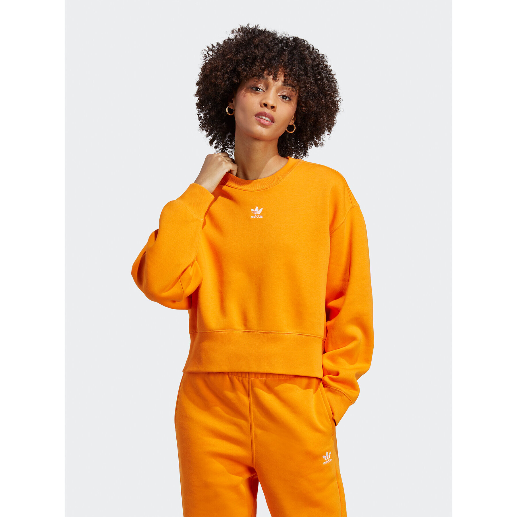 adidas Суитшърт Sweatshirt IK7697 Оранжев - Pepit.bg