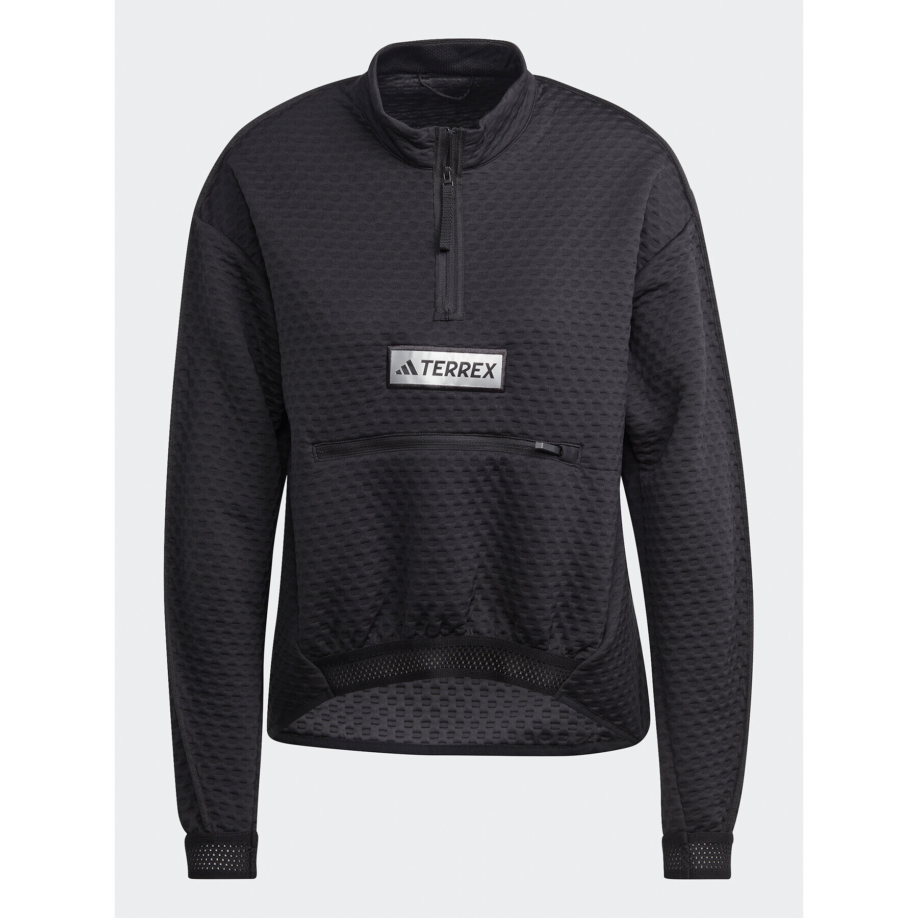 adidas Суитшърт Terrex Utilitas Half-Zip Fleece Jacket HN5271 Черен Regular Fit - Pepit.bg