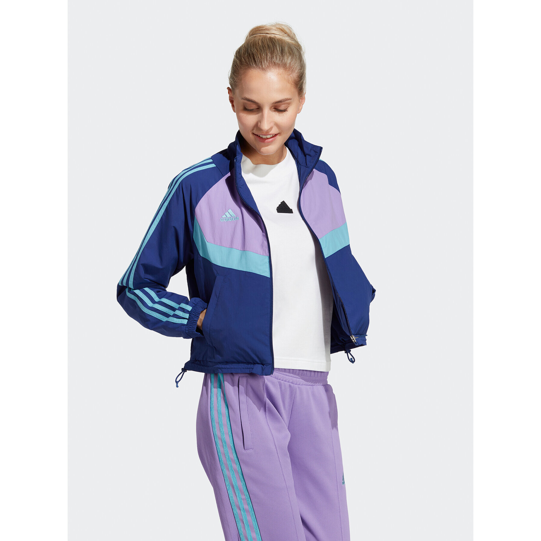 adidas Суитшърт Tiro Woven Track Top HS7482 Син Regular Fit - Pepit.bg
