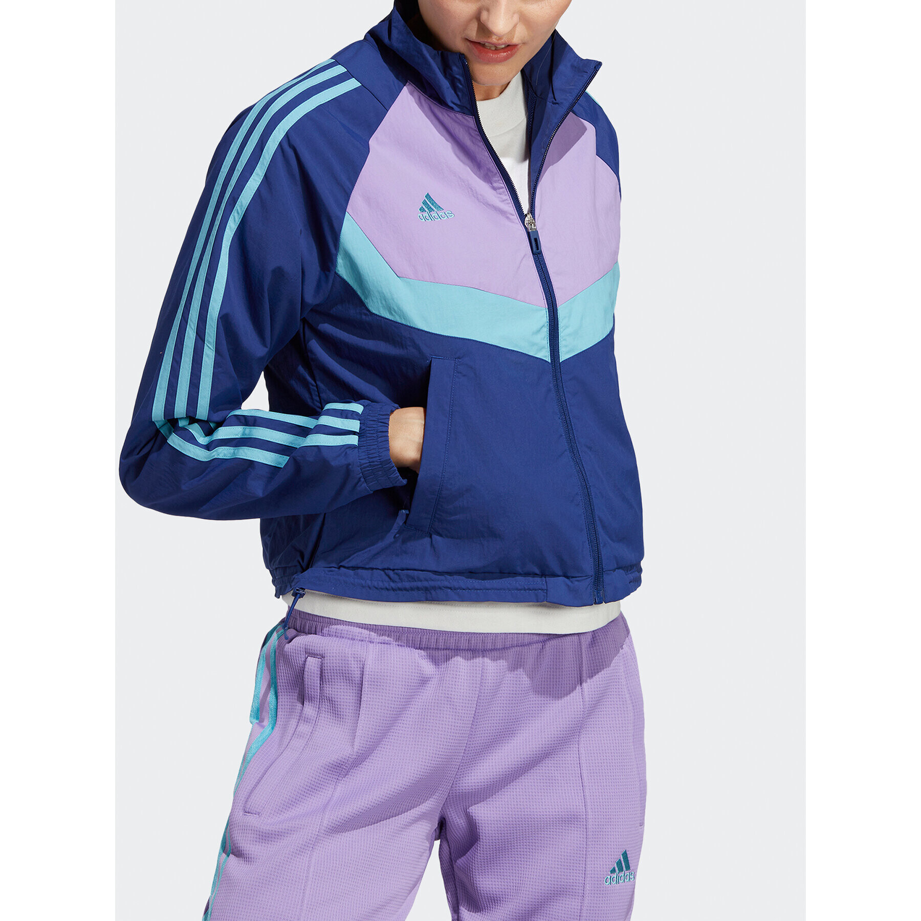adidas Суитшърт Tiro Woven Track Top HS7482 Син Regular Fit - Pepit.bg