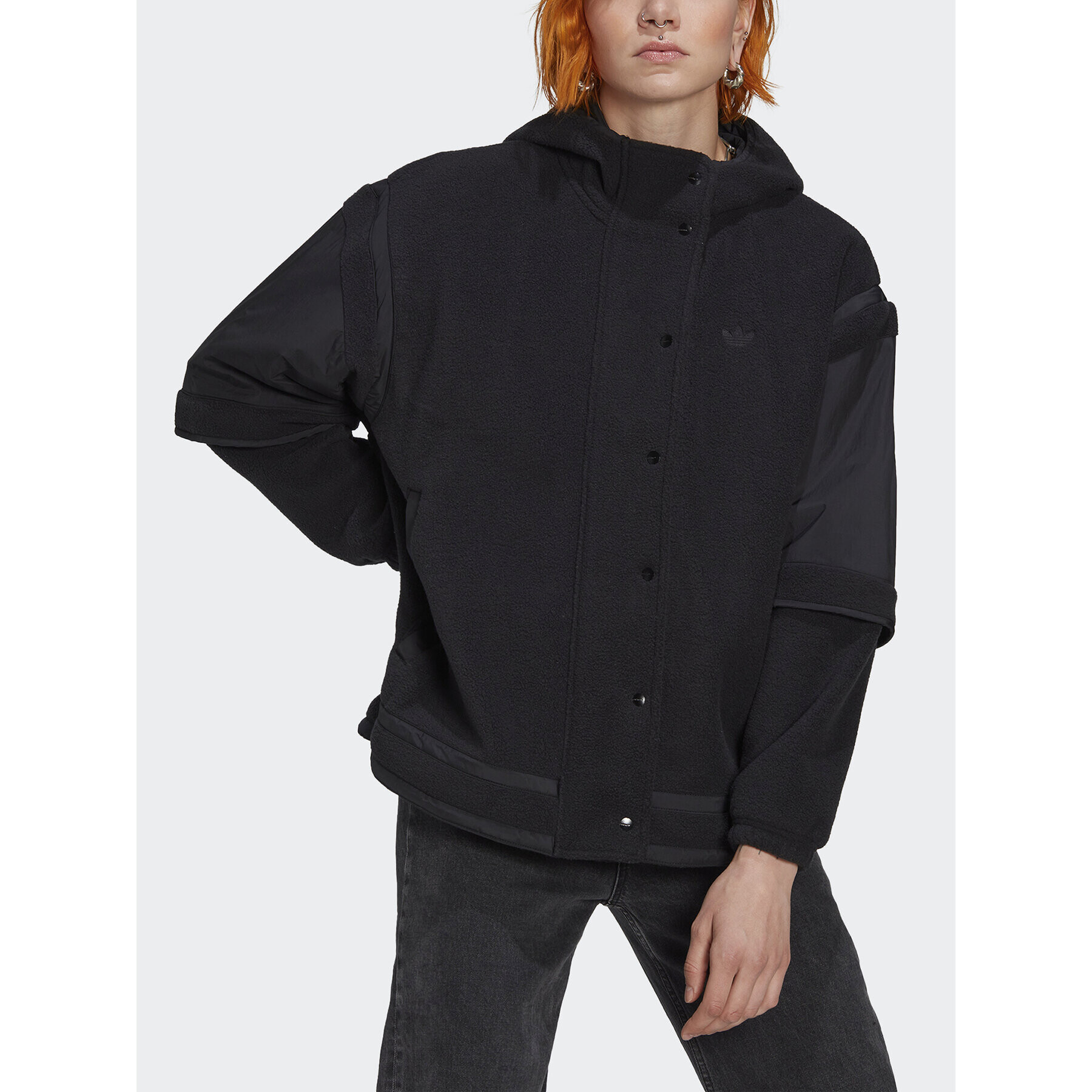 adidas Суитшърт Track HM1550 Черен Relaxed Fit - Pepit.bg