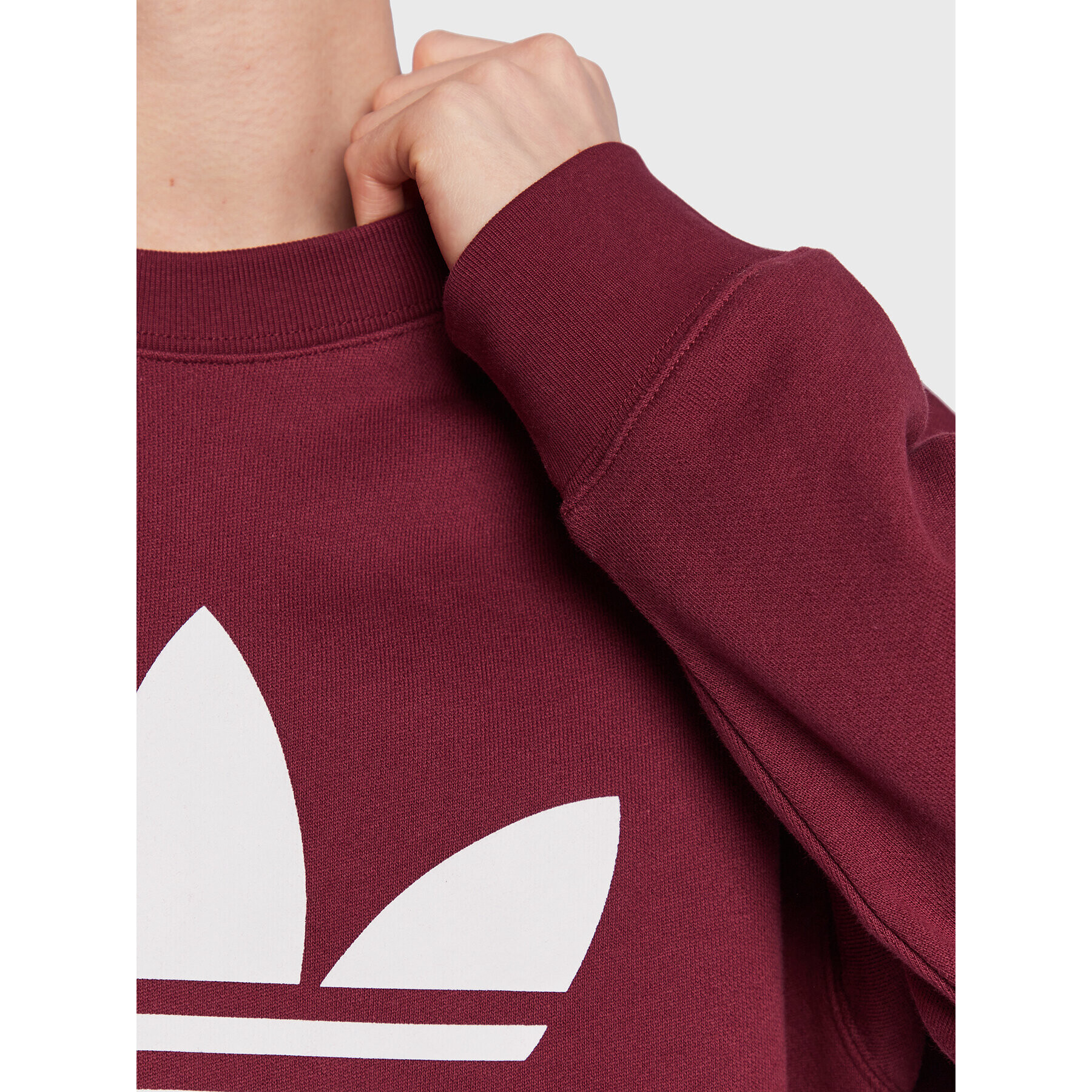 adidas Суитшърт Trefoil Crew Sweatshirt IB7429 Червен Regular Fit - Pepit.bg