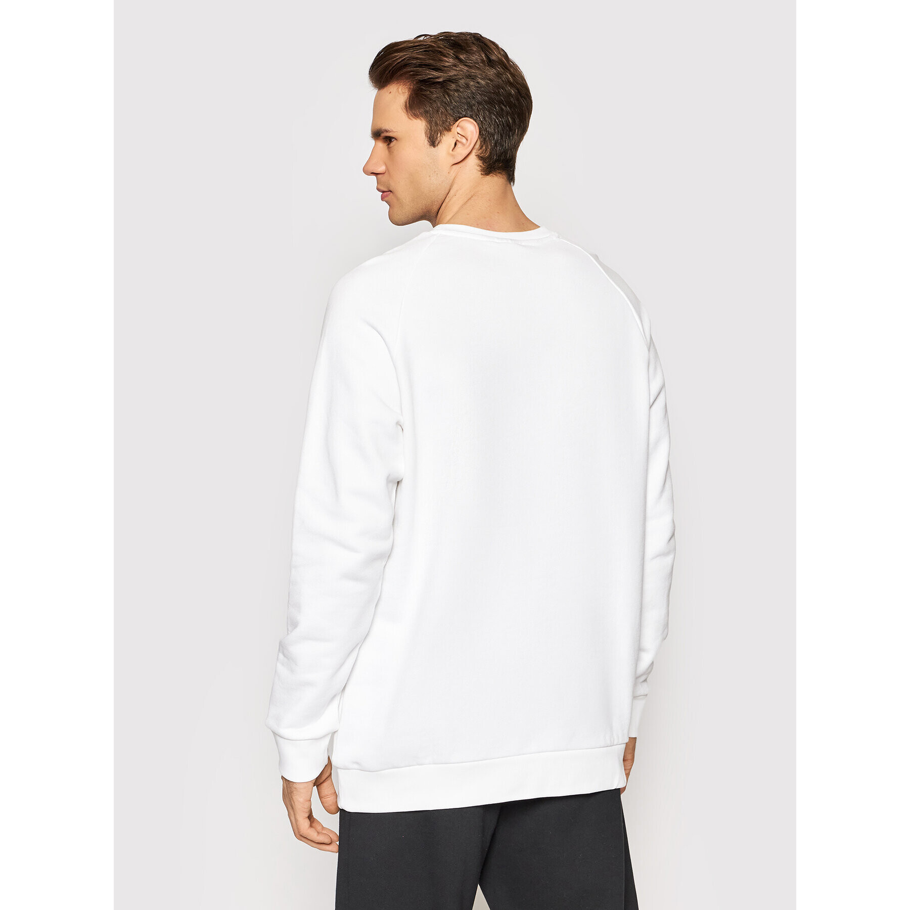 adidas Суитшърт Trefoil Essential ED6208 Бял Regular Fit - Pepit.bg