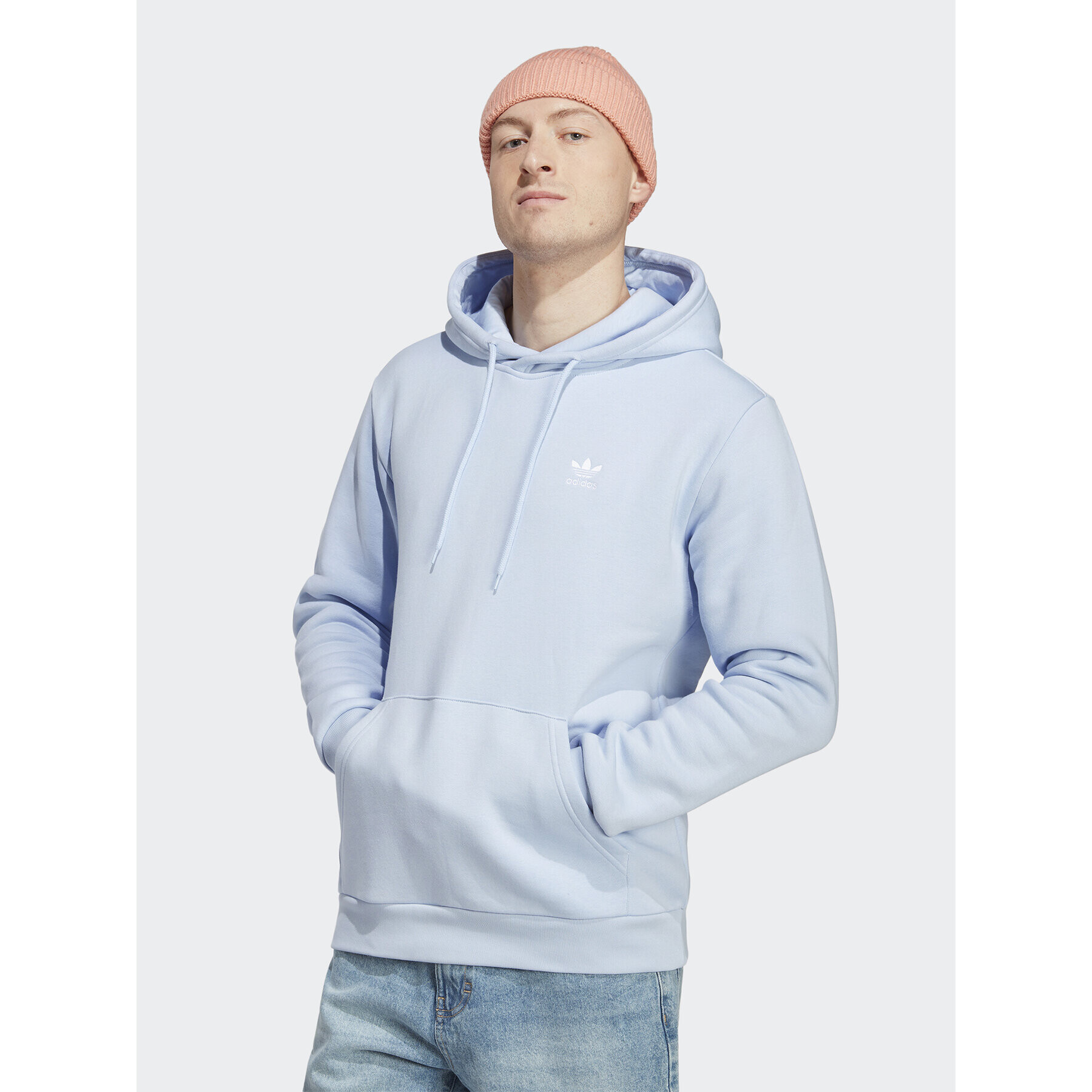 adidas Суитшърт Trefoil Essentials Hoodie IA4889 Син Regular Fit - Pepit.bg