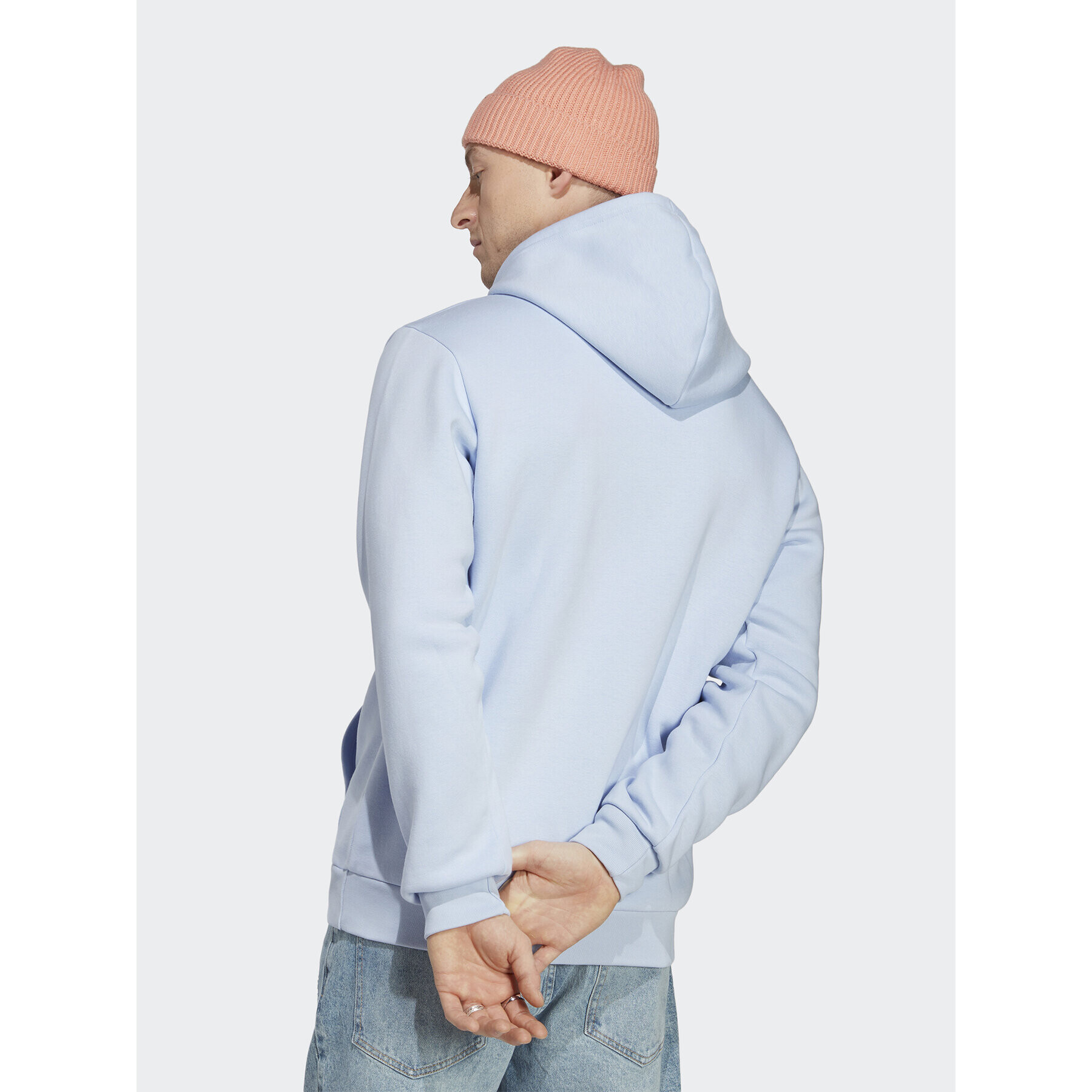 adidas Суитшърт Trefoil Essentials Hoodie IA4889 Син Regular Fit - Pepit.bg