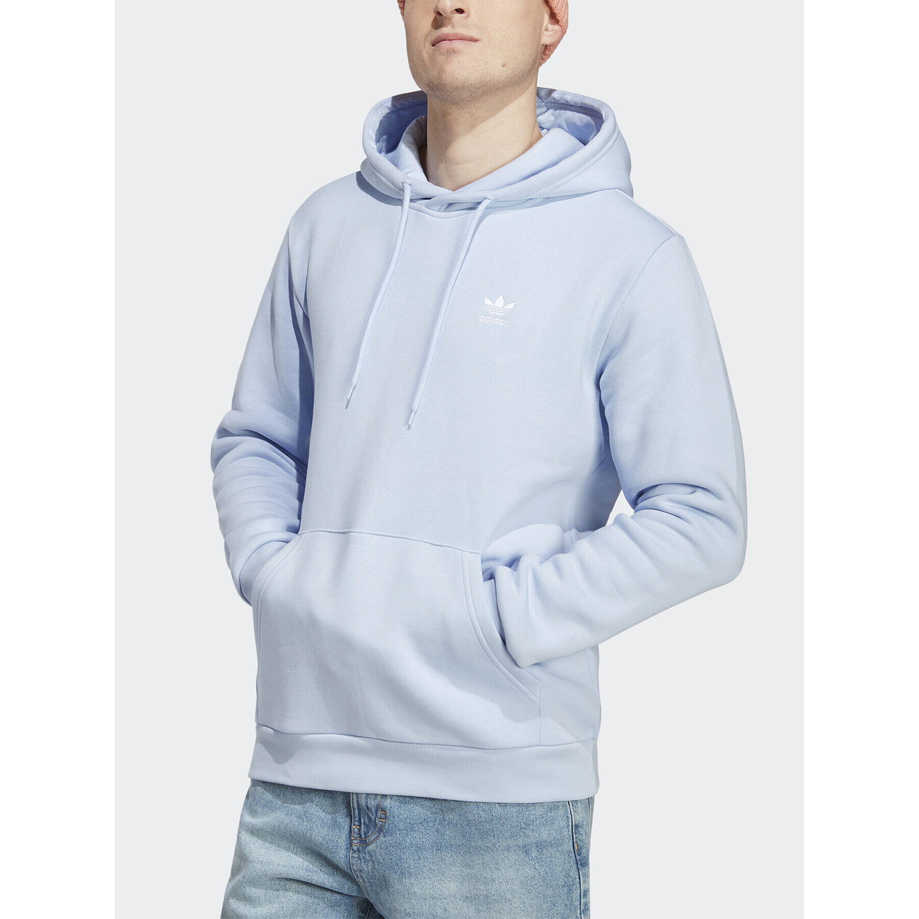 adidas Суитшърт Trefoil Essentials Hoodie IA4889 Син Regular Fit - Pepit.bg