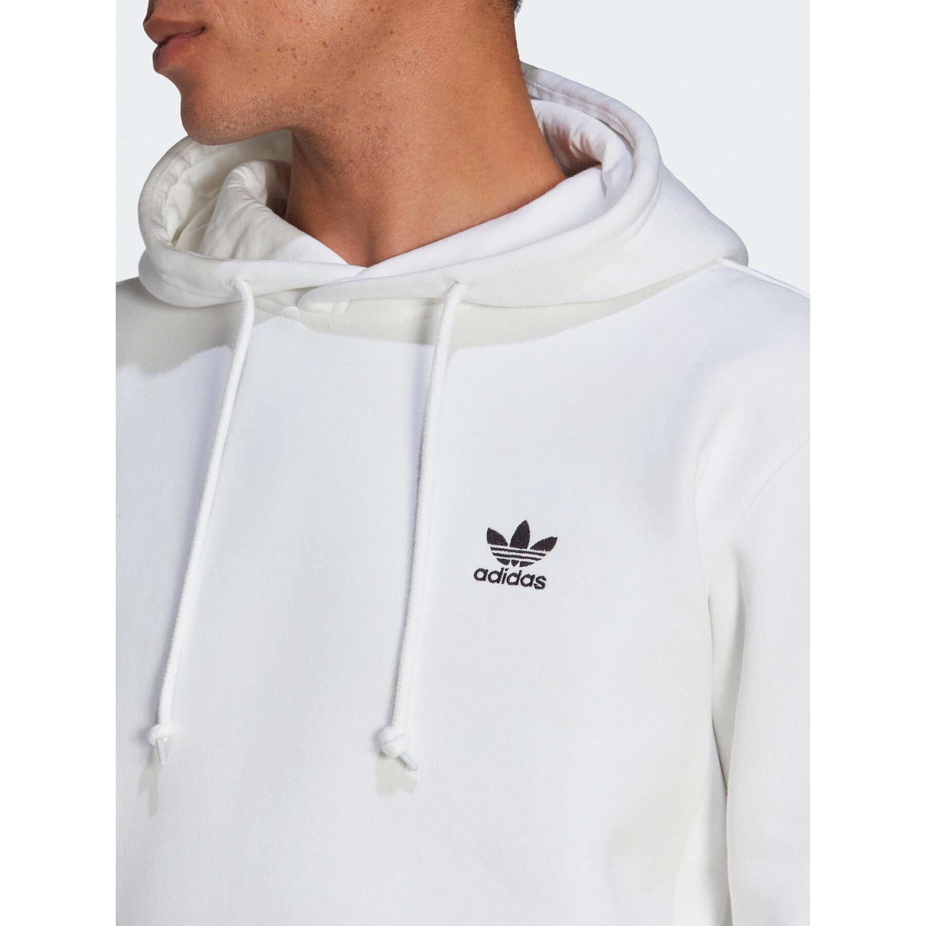 adidas Суитшърт Trefoil Essentials IA4894 Бял Regular Fit - Pepit.bg