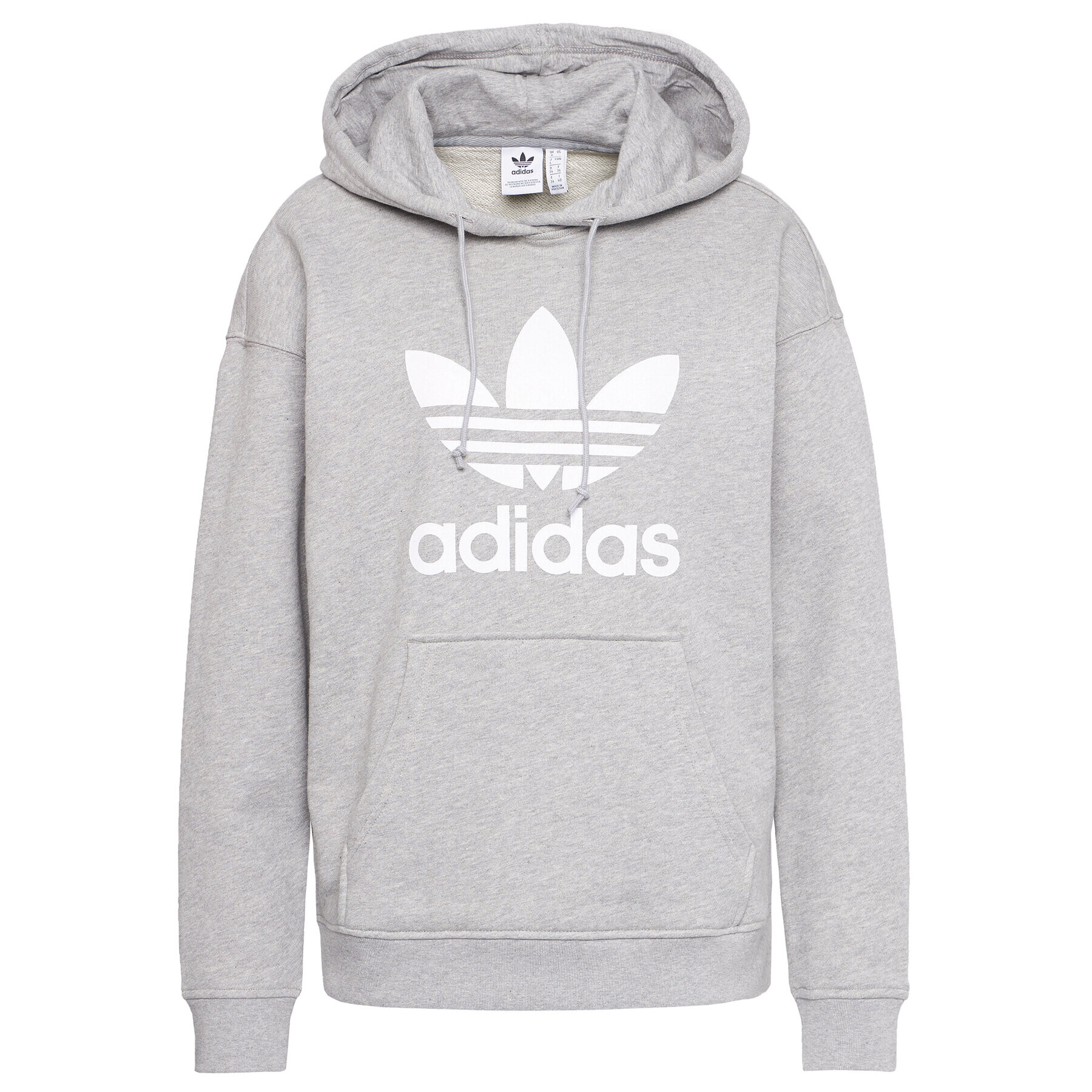 adidas Суитшърт Trefoil FM3304 Сив Regular Fit - Pepit.bg