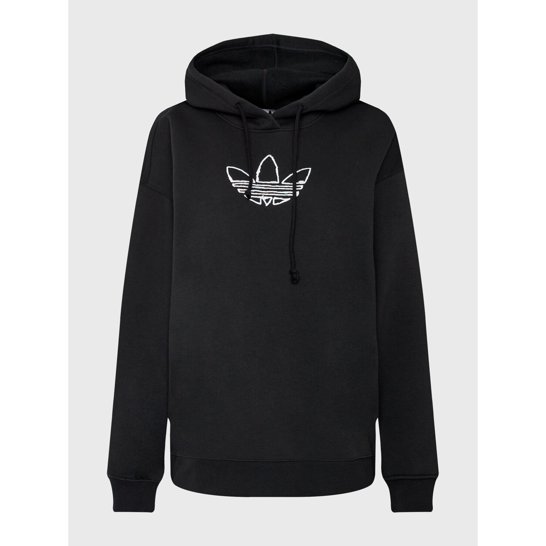 adidas Суитшърт Trefoil Graphic HM4896 Черен Loose Fit - Pepit.bg