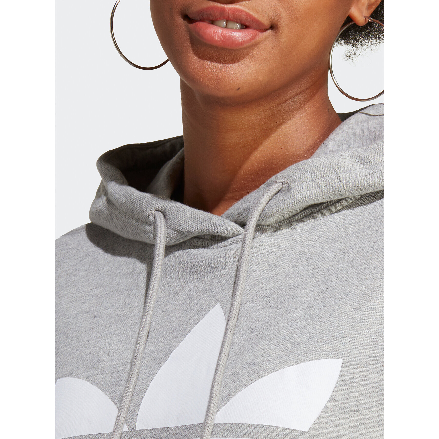 adidas Суитшърт Trefoil Hoodie IB7437 Сив Regular Fit - Pepit.bg