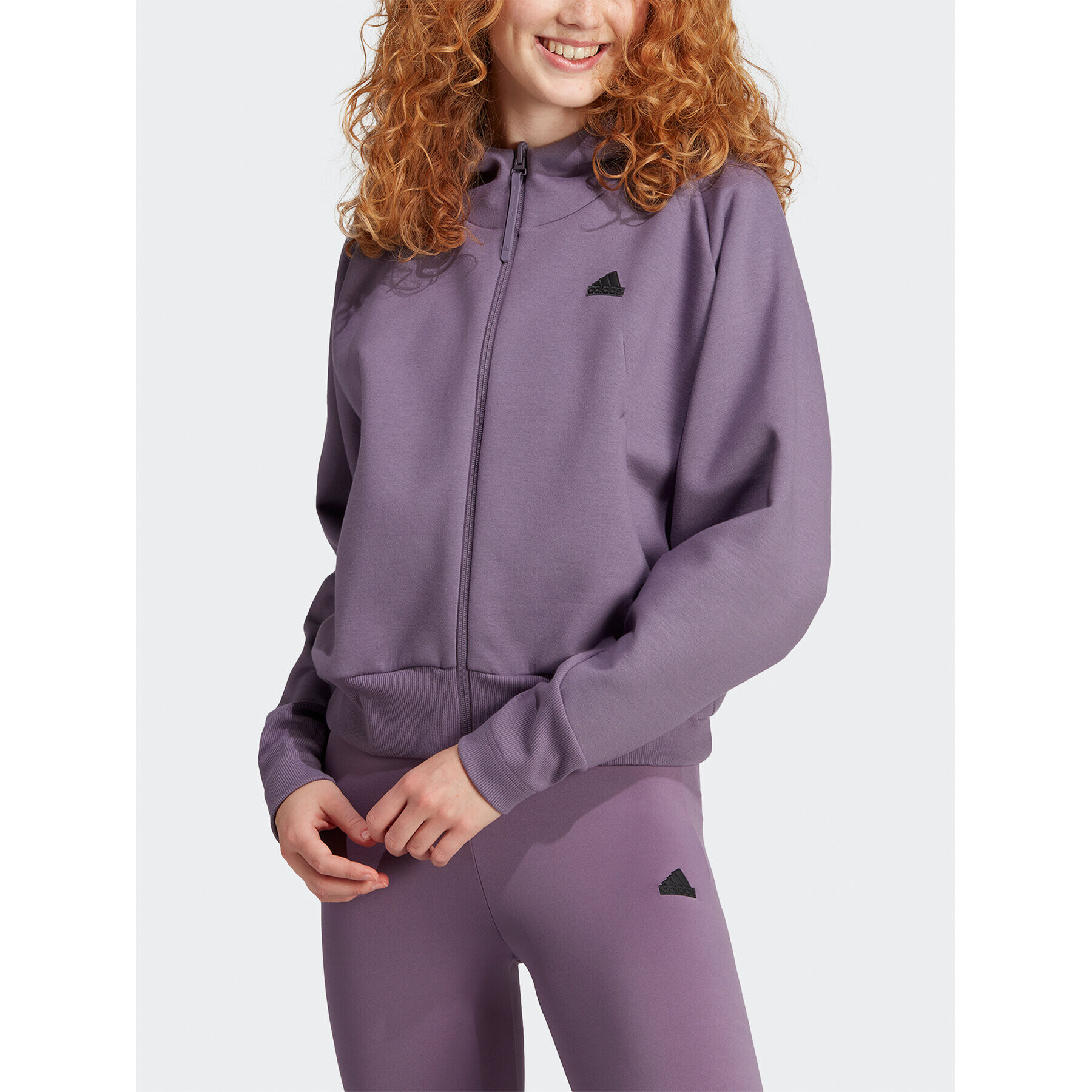 adidas Суитшърт Z.N.E. IN5132 Виолетов Loose Fit - Pepit.bg