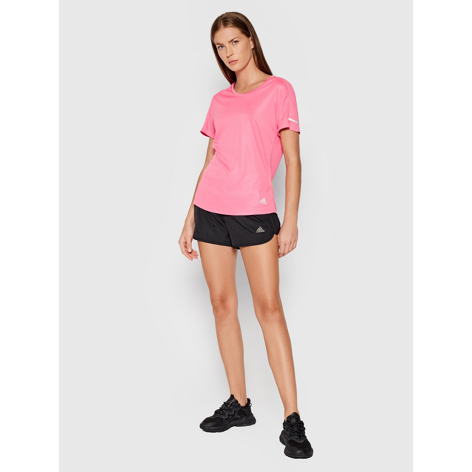 adidas Performance Тениска от техническо трико Run It H31030 Розов Regular Fit - Pepit.bg