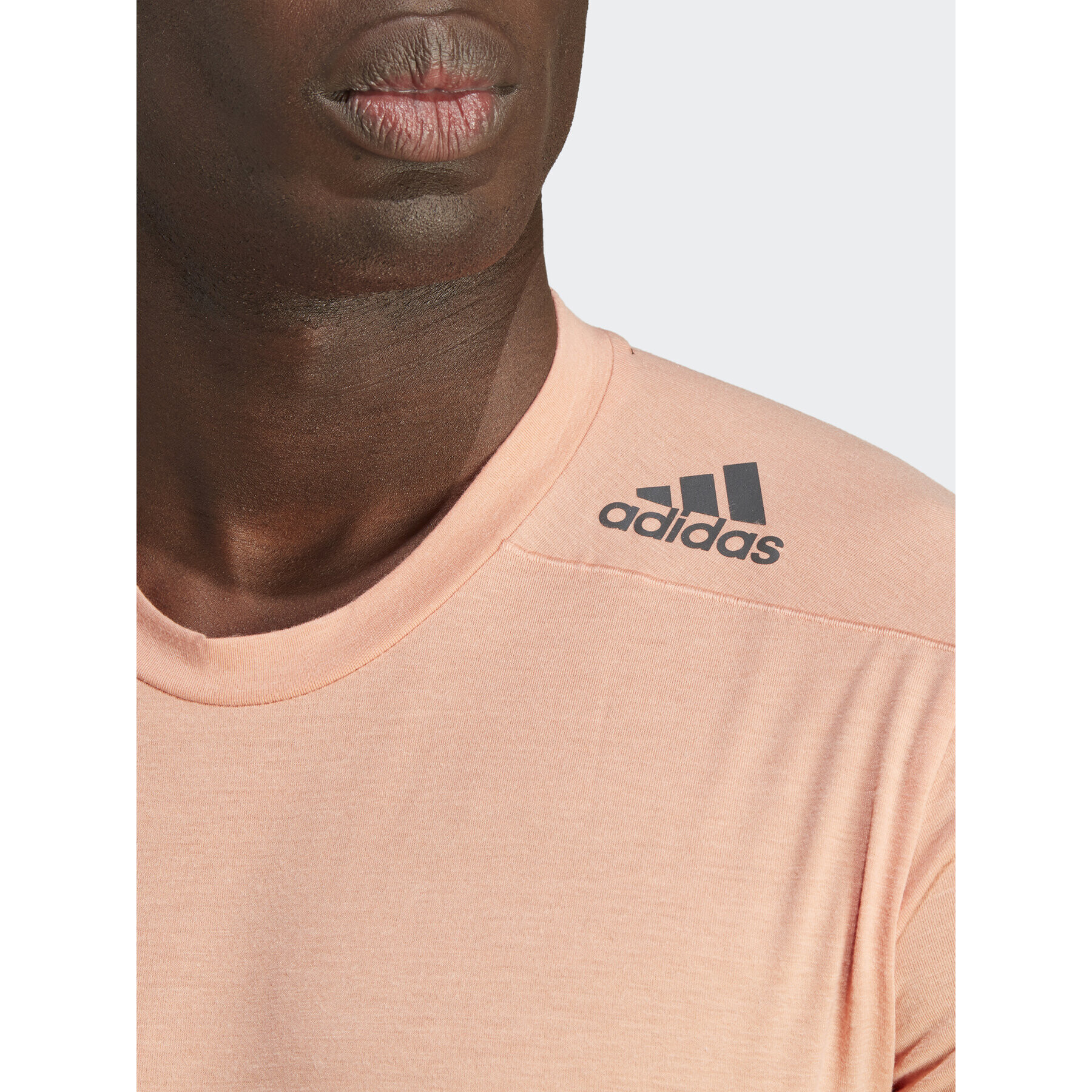 adidas Тениска от техническо трико Designed for Training IL1443 Оранжев Slim Fit - Pepit.bg