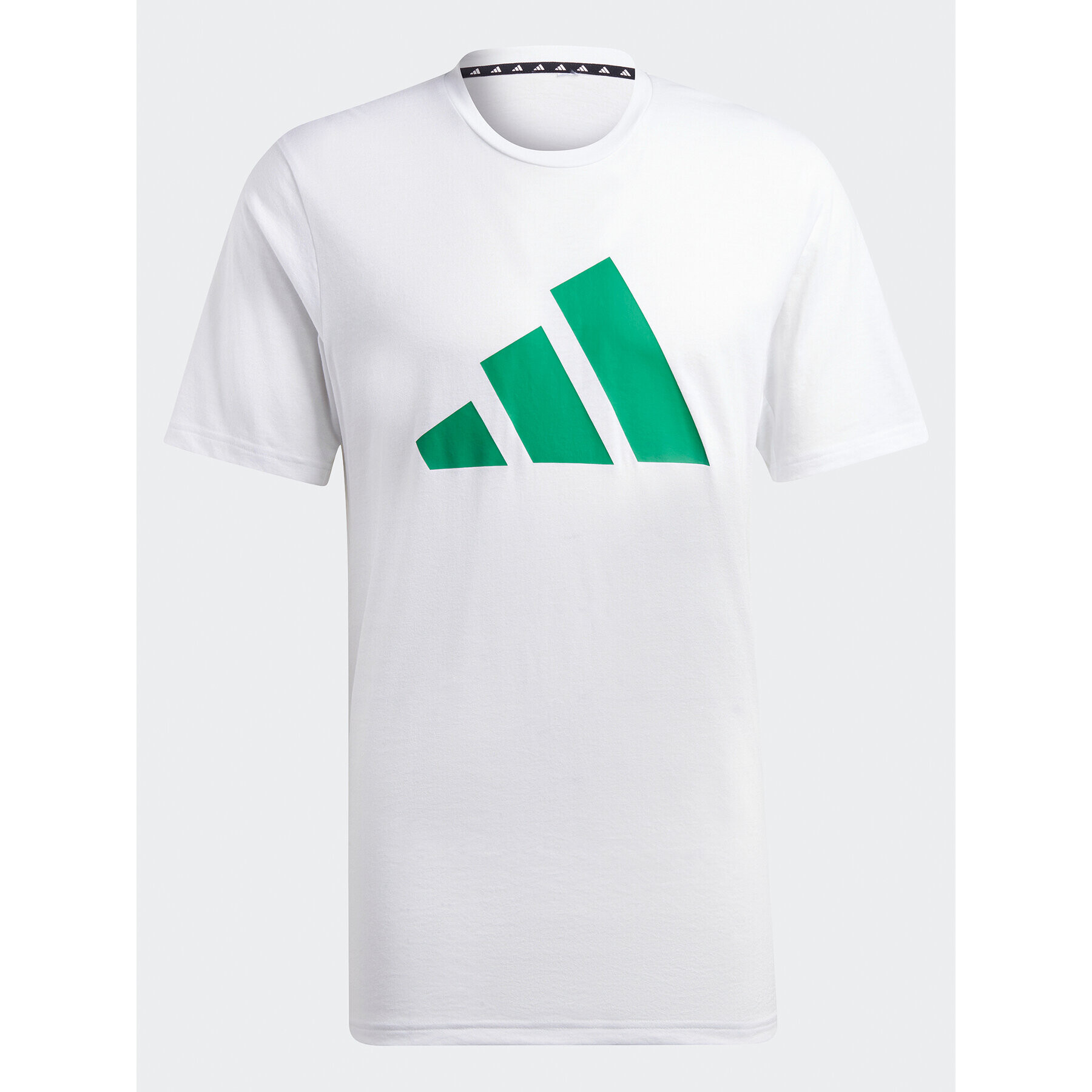 adidas Тениска от техническо трико Essentials Feelready Logo IC1219 Бял Regular Fit - Pepit.bg