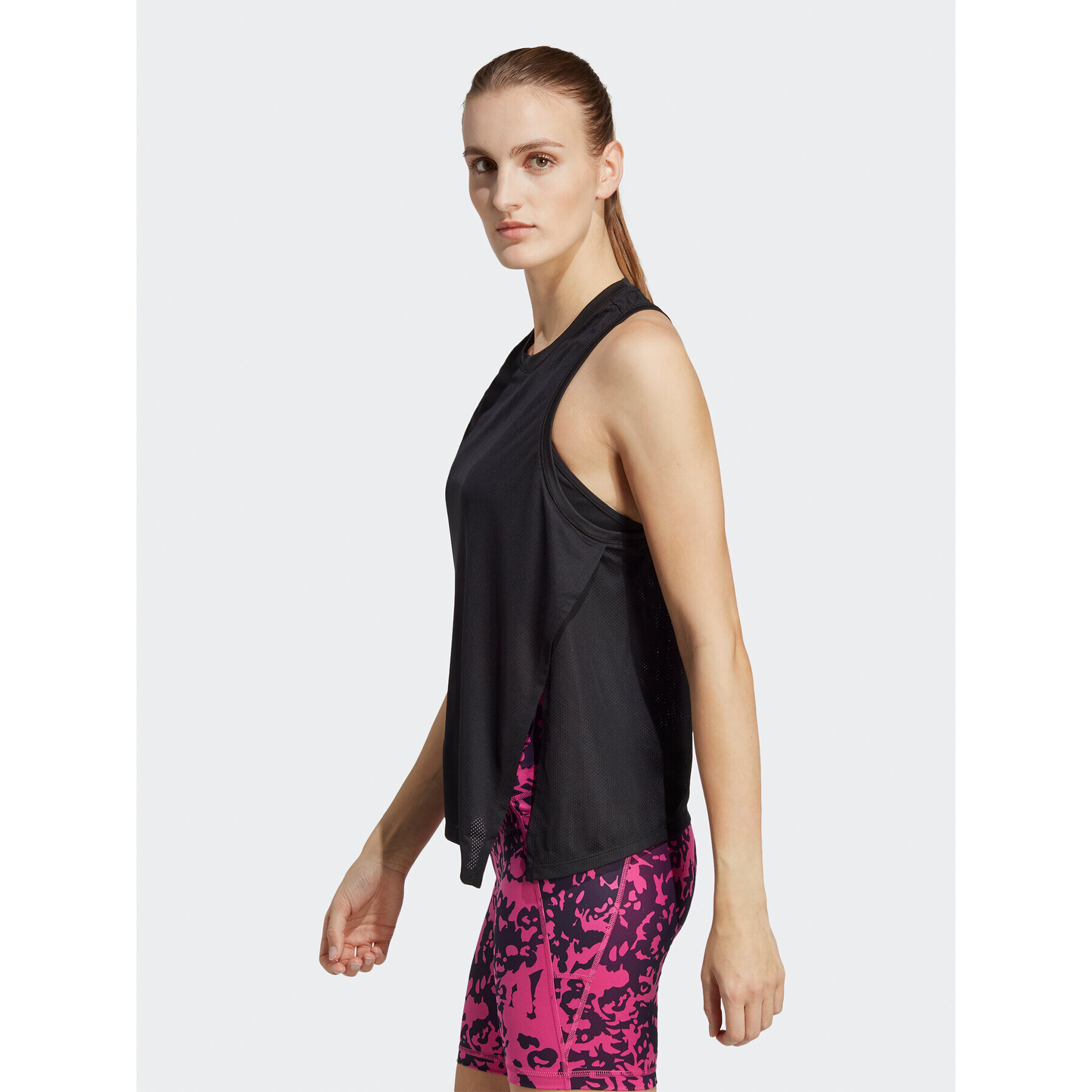 adidas Тениска от техническо трико HIIT AEROREADY Quickburn Training HY5395 Черен Loose Fit - Pepit.bg