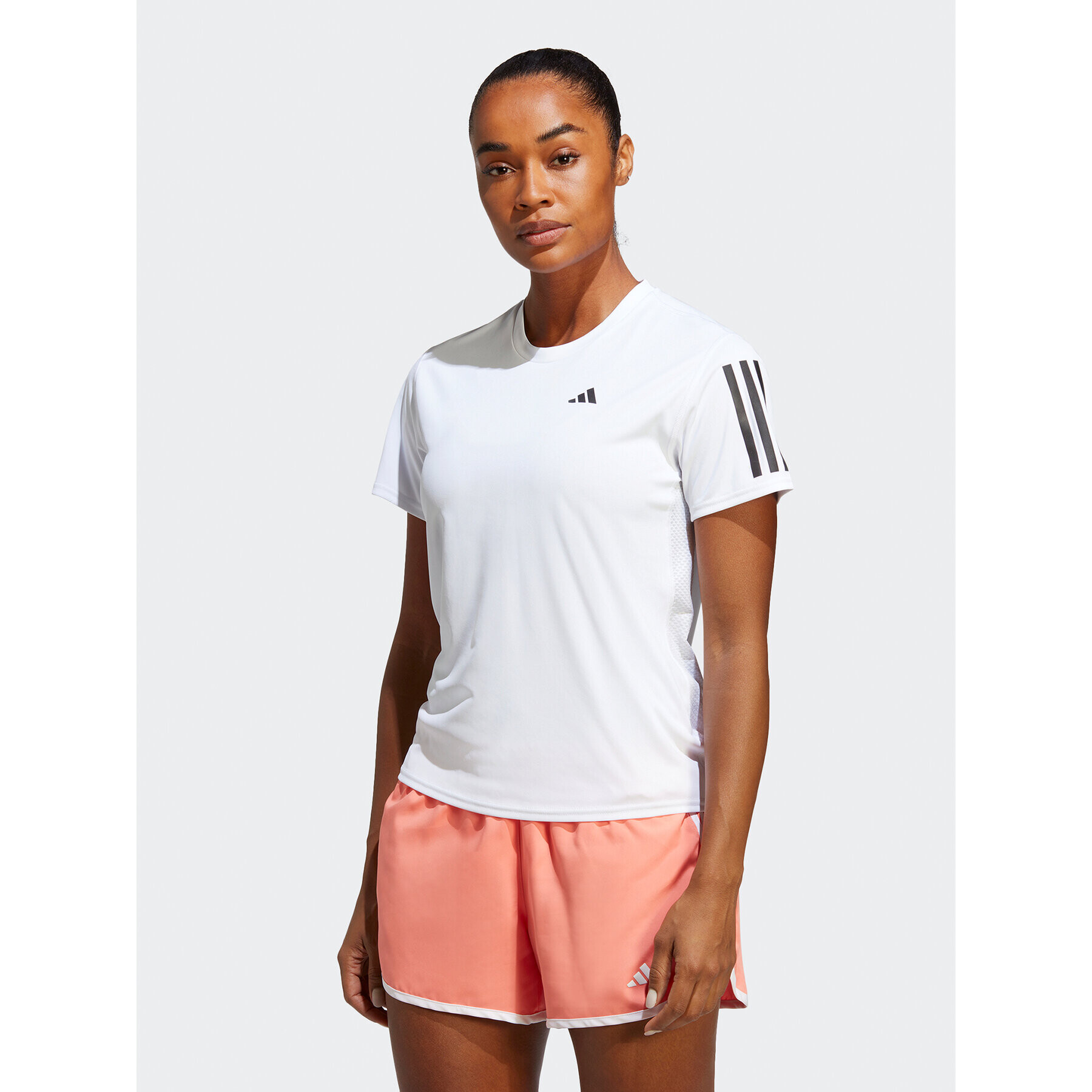 adidas Тениска от техническо трико Own the Run IC5189 Бял Regular Fit - Pepit.bg