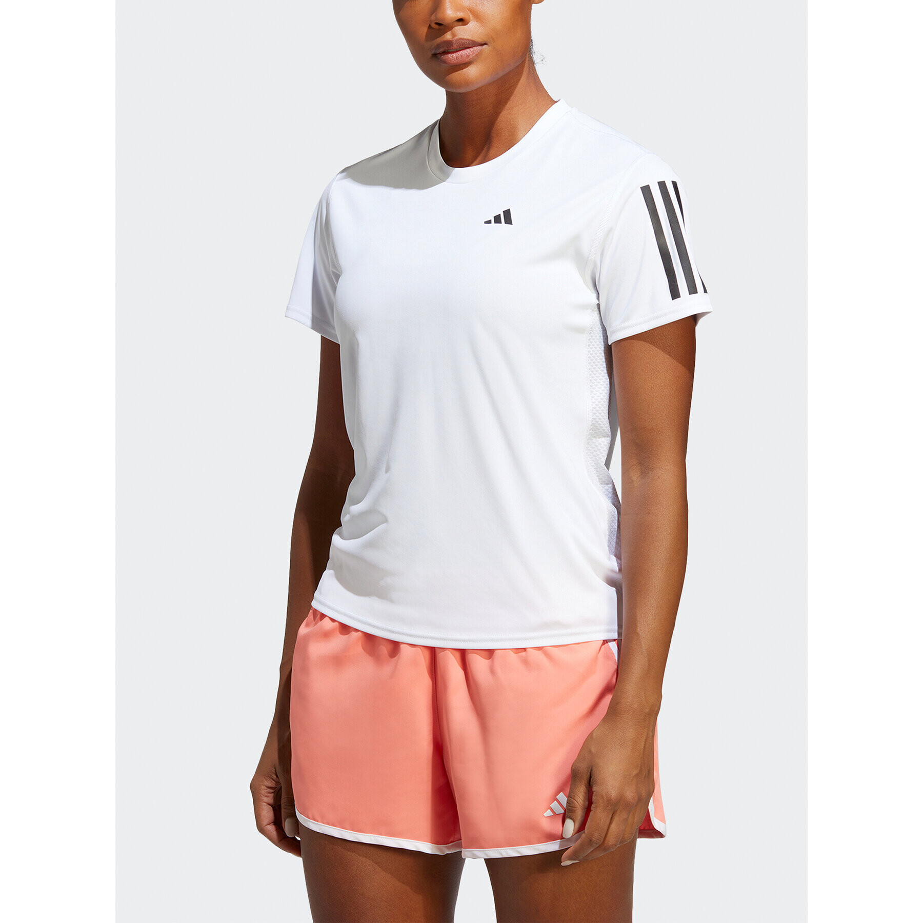 adidas Тениска от техническо трико Own the Run IC5189 Бял Regular Fit - Pepit.bg