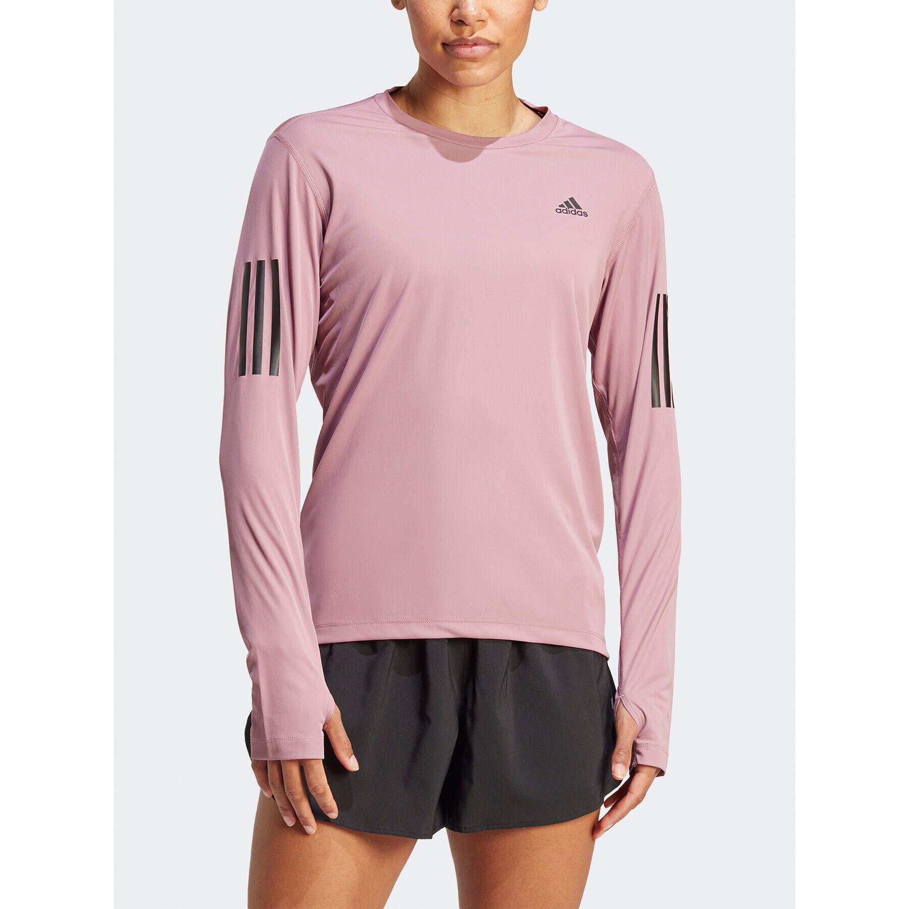 adidas Тениска от техническо трико Own the Run IL4121 Розов Regular Fit - Pepit.bg