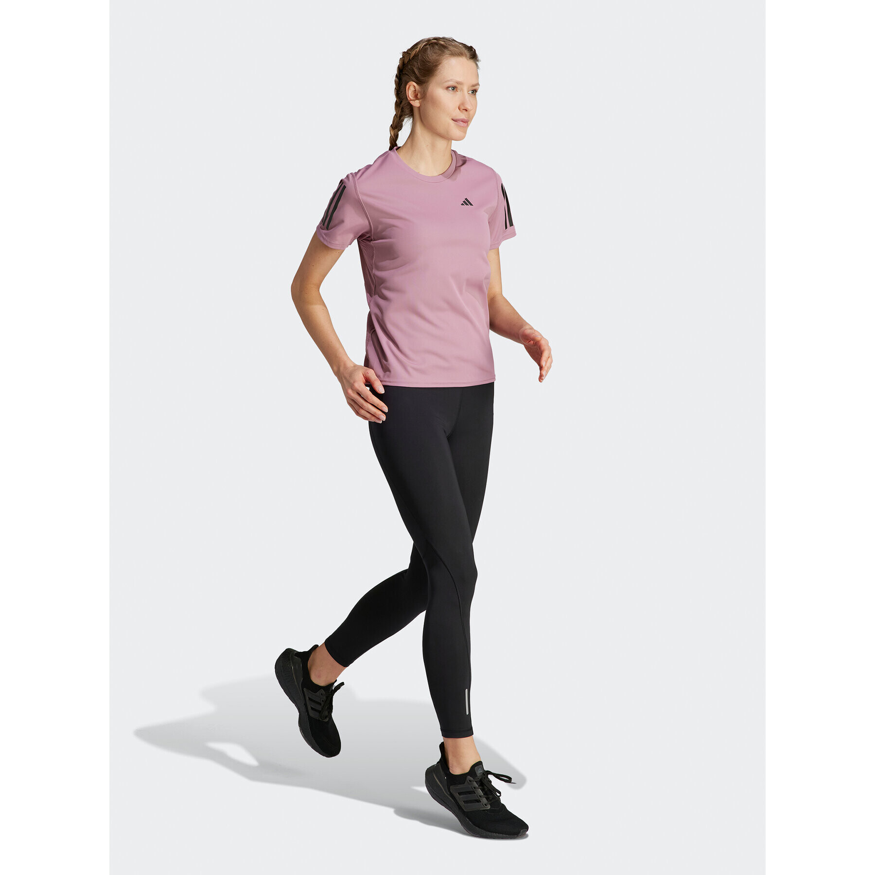 adidas Тениска от техническо трико Own the Run IL4127 Розов Regular Fit - Pepit.bg