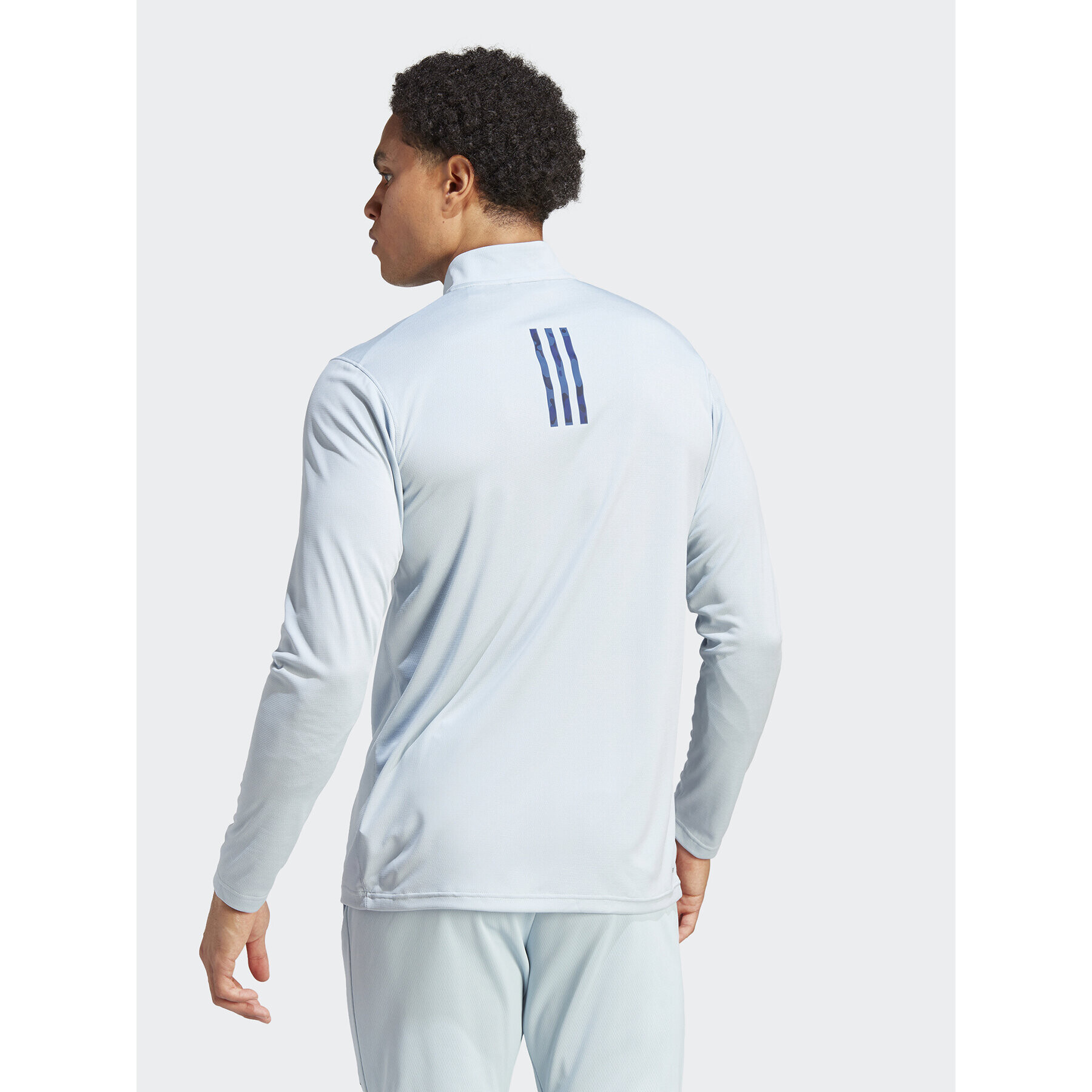 adidas Тениска от техническо трико Train Essentials Seasonal Training IJ9620 Син Regular Fit - Pepit.bg