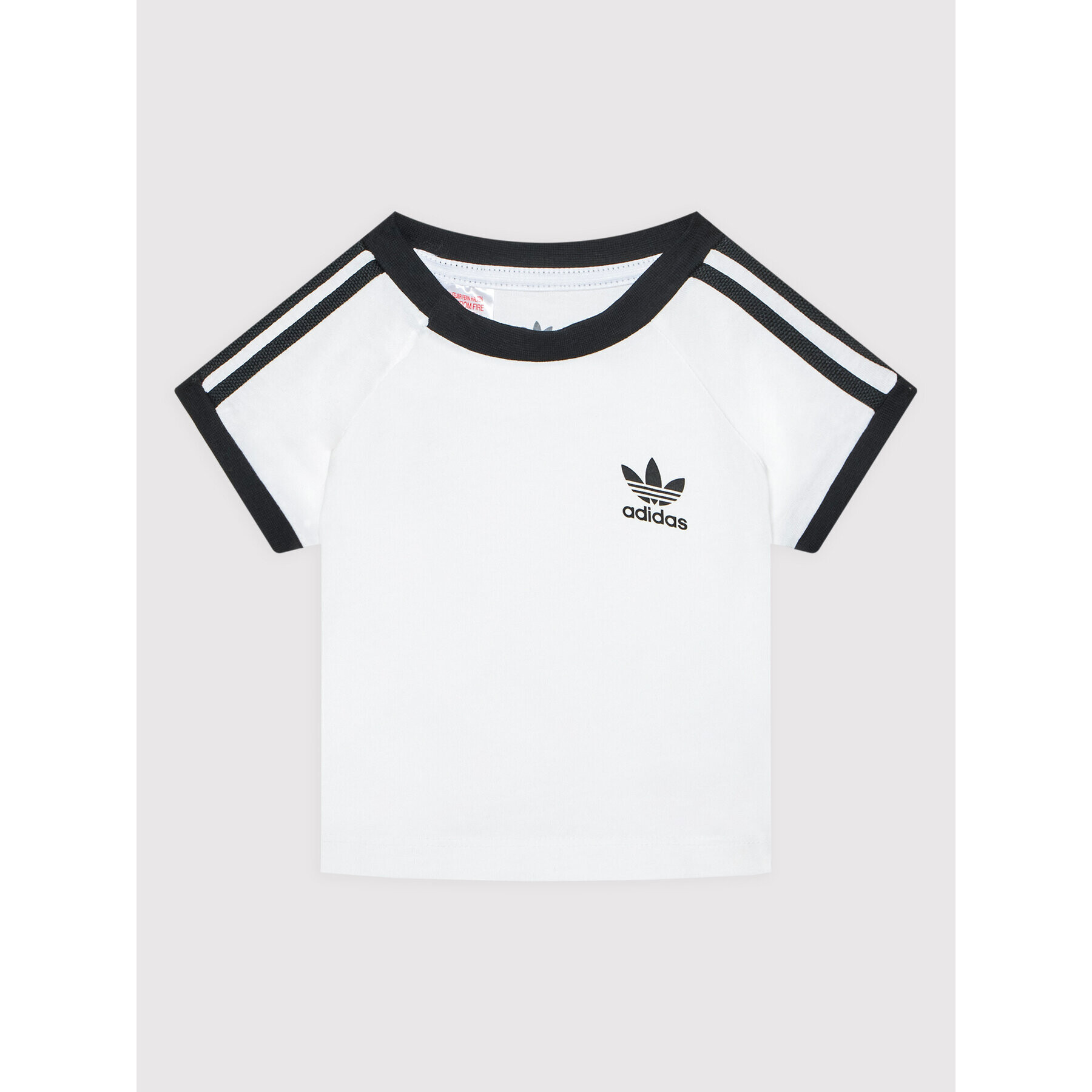 adidas Тишърт 3-Stripes DV2824 Бял Regular Fit - Pepit.bg